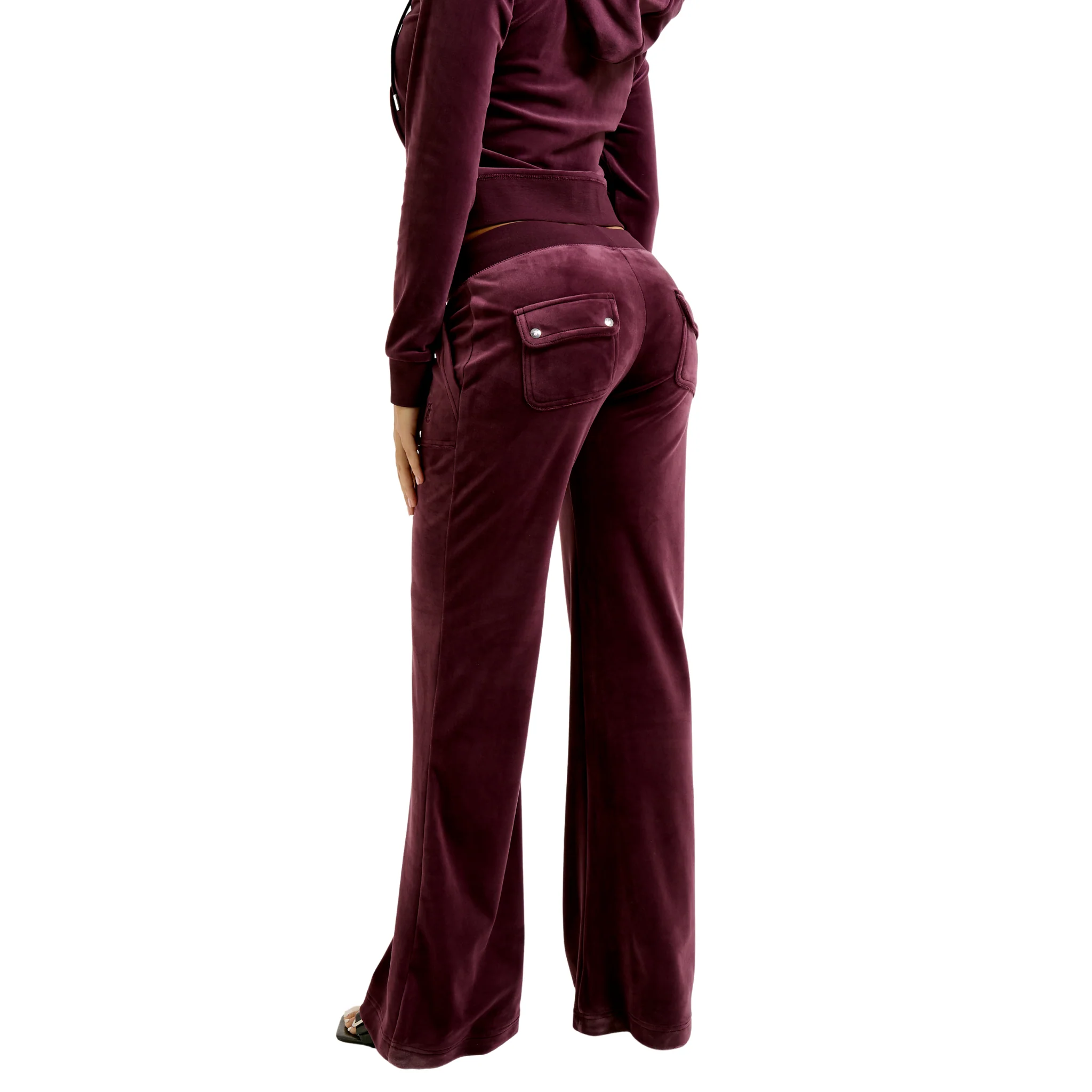 Womens Juicy Couture Winetasting Del Ray Velour Pants - Image 5