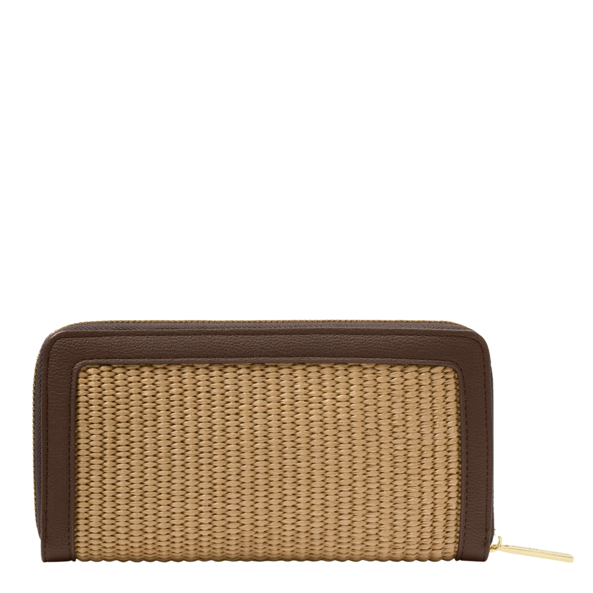 Womens Katie Loxton Bitter Choc/Natural Raffia Florence Purse - Image 3