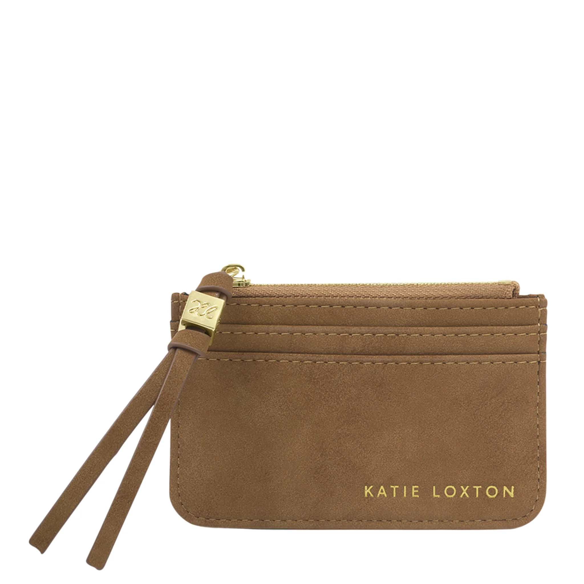 Womens Katie Loxton Caramel Suedette Gift Boxed Coin & Cardholder - Image 3