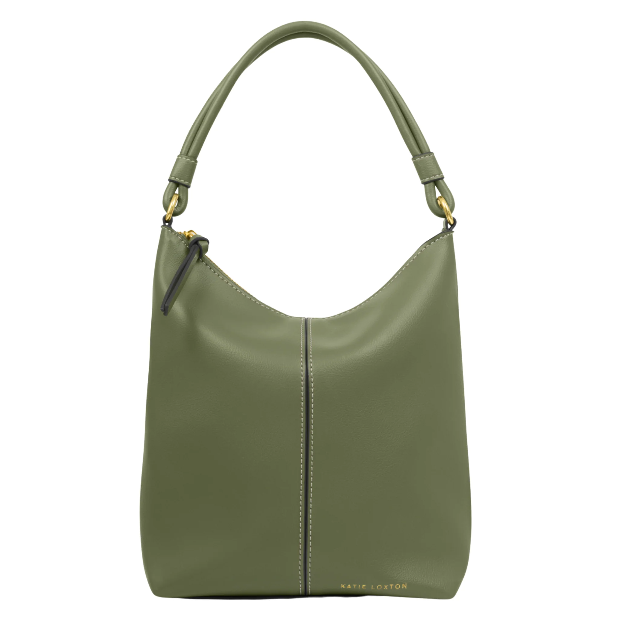 Womens Katie Loxton Khaki Hallie Satchel Bag - Image 6