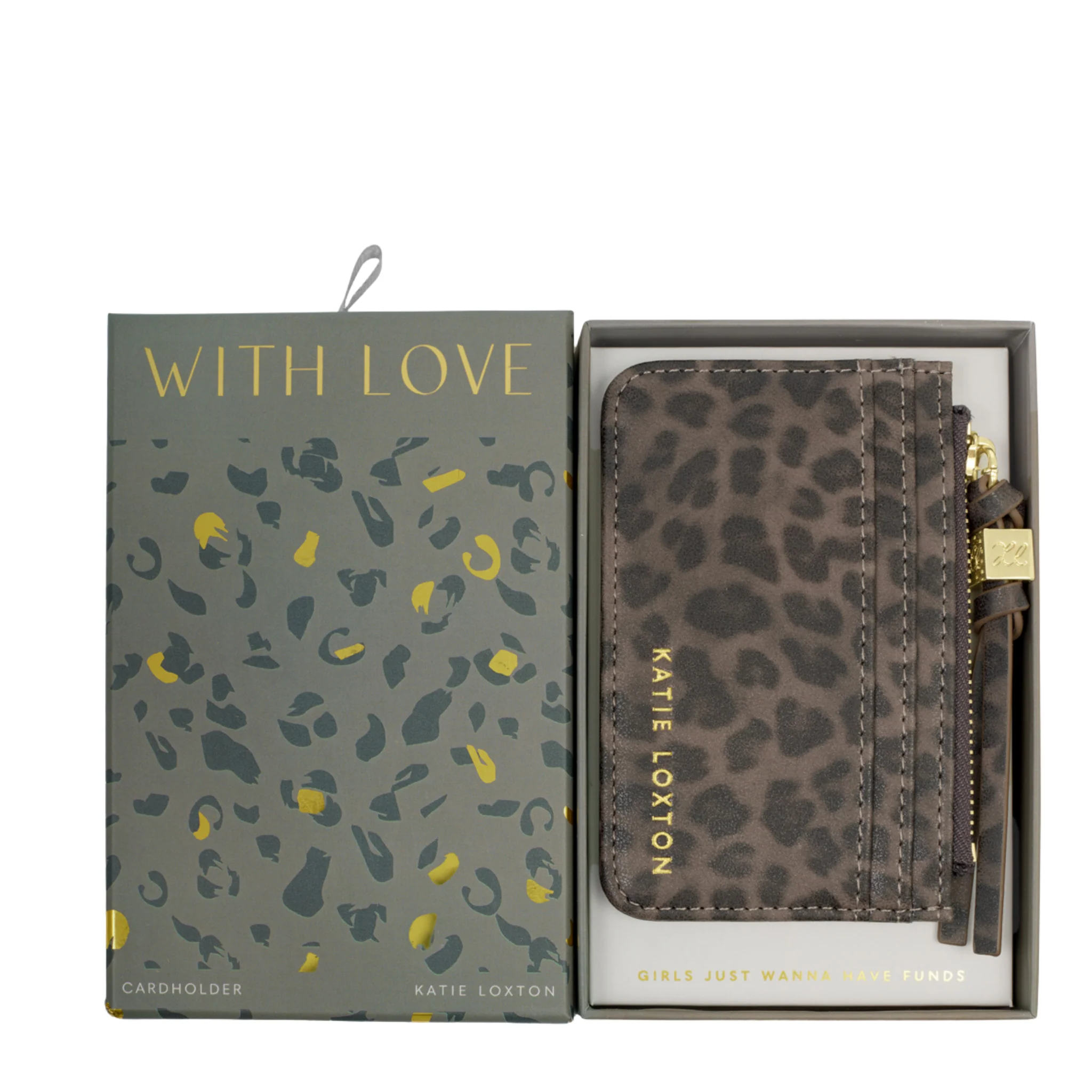 Womens Katie Loxton Leopard Gift Boxed Coin & Cardholder - Image 2