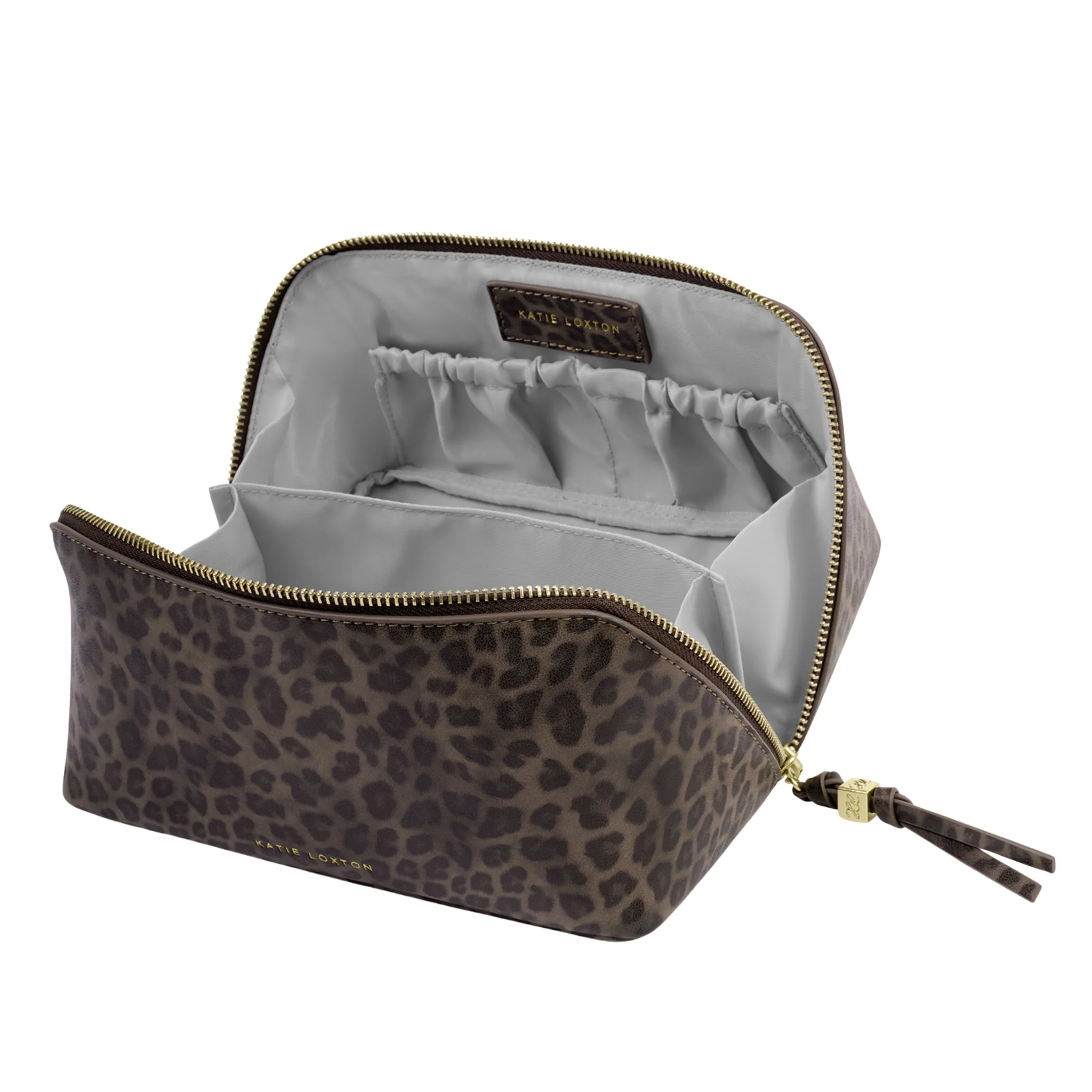 Womens Katie Loxton Leopard Soho Medium Wash Bag - Image 2