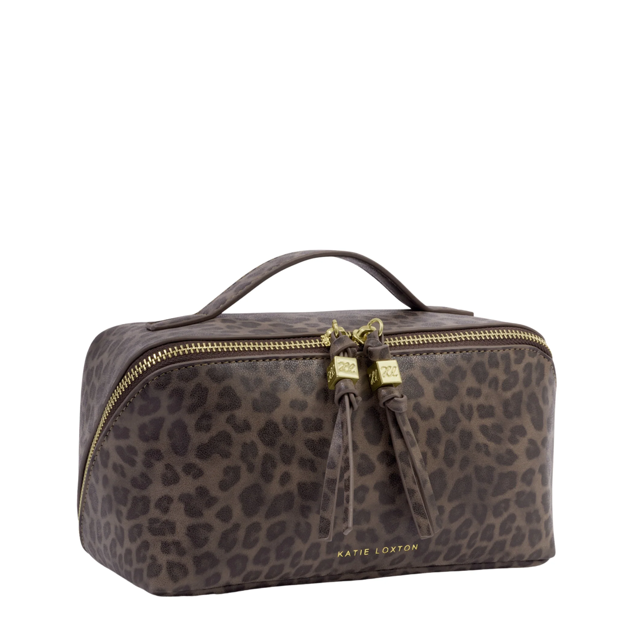 Womens Katie Loxton Leopard Soho Medium Wash Bag - Image 3