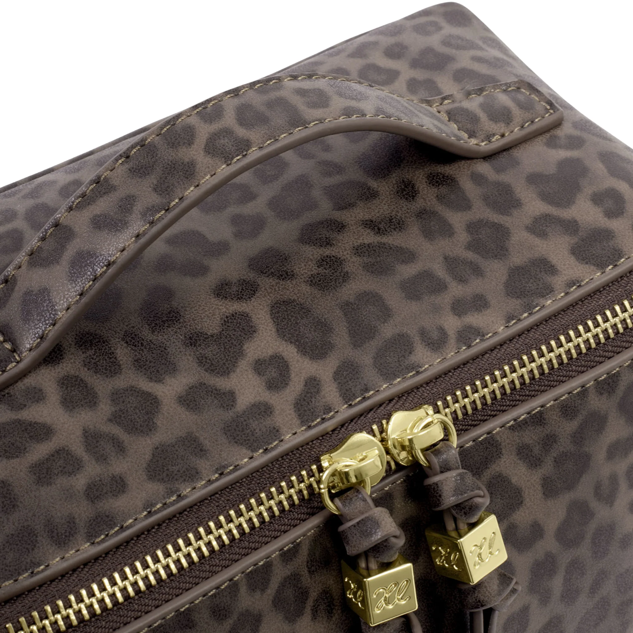 Womens Katie Loxton Leopard Soho Medium Wash Bag - Image 4
