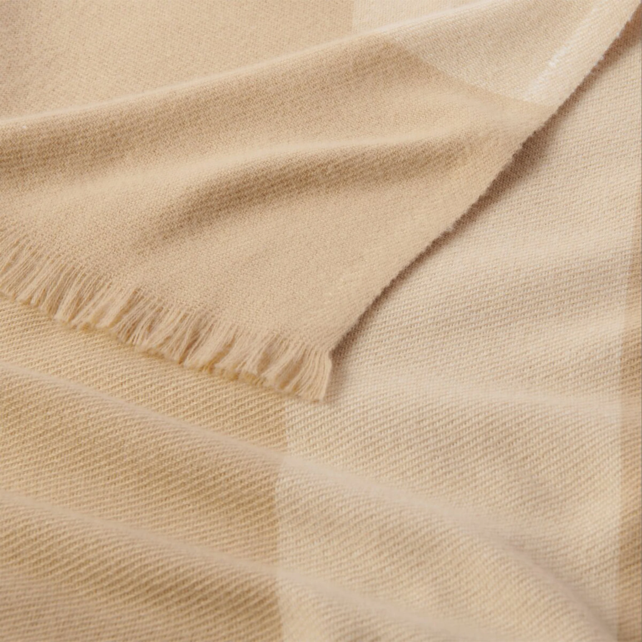 Womens Katie Loxton Light Taupe/Off White Stripe Blanket Scarf - Image 3