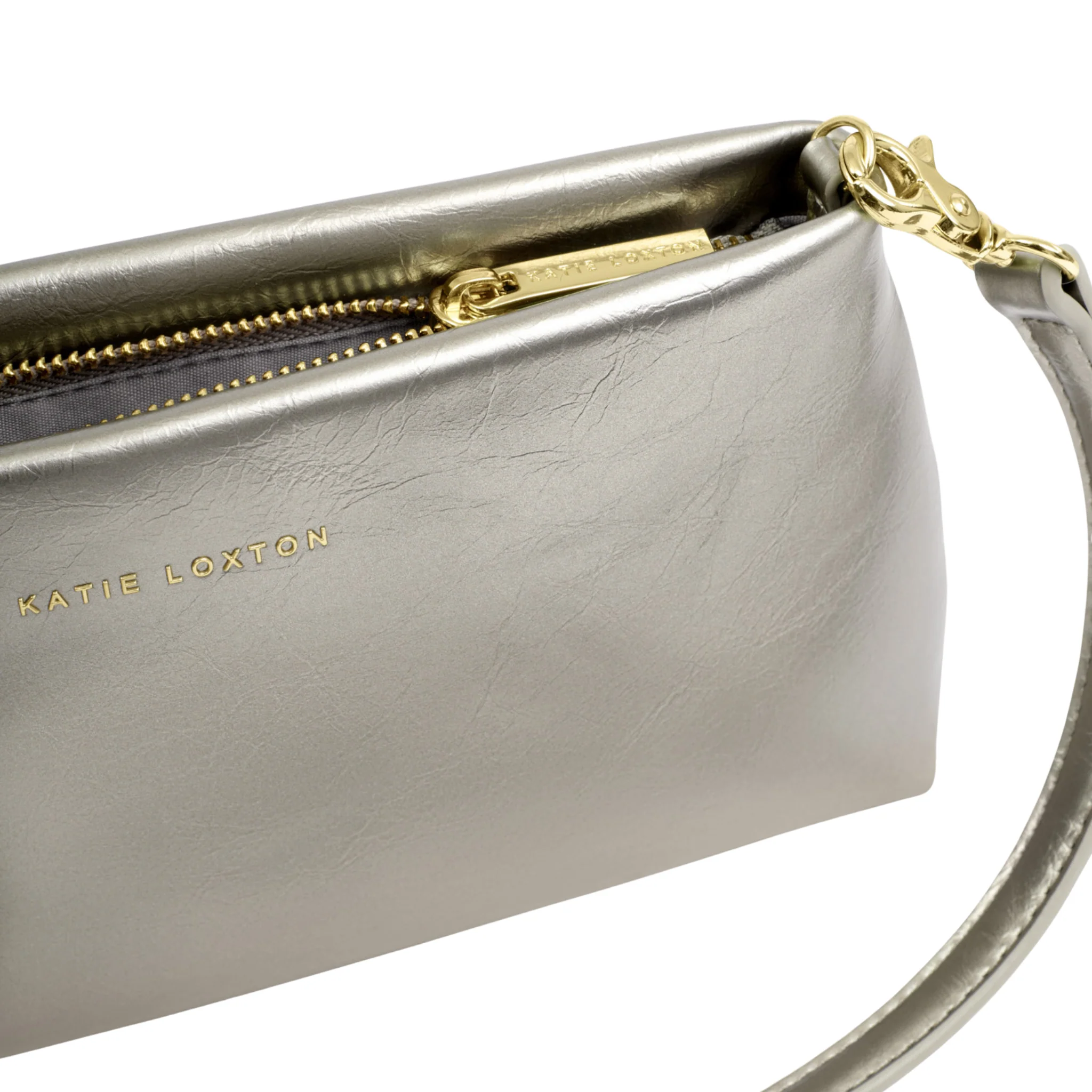 Womens Katie Loxton Pewter Nova Clutch Shoulder Bag - Image 5