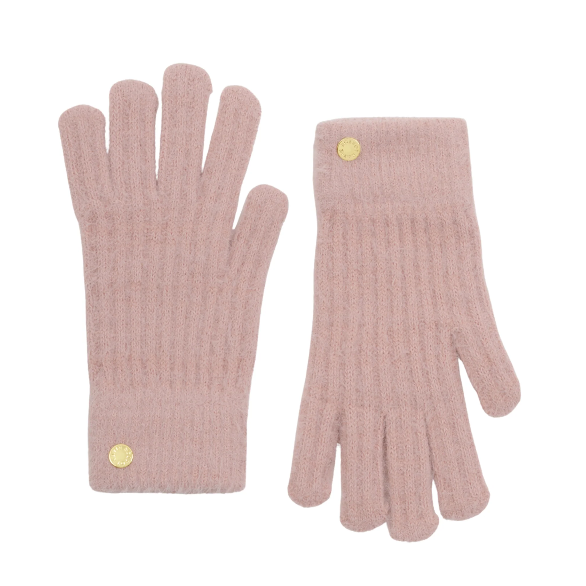 Womens Katie Loxton Pink Gift Boxed Soft Knit Gloves - Image 2