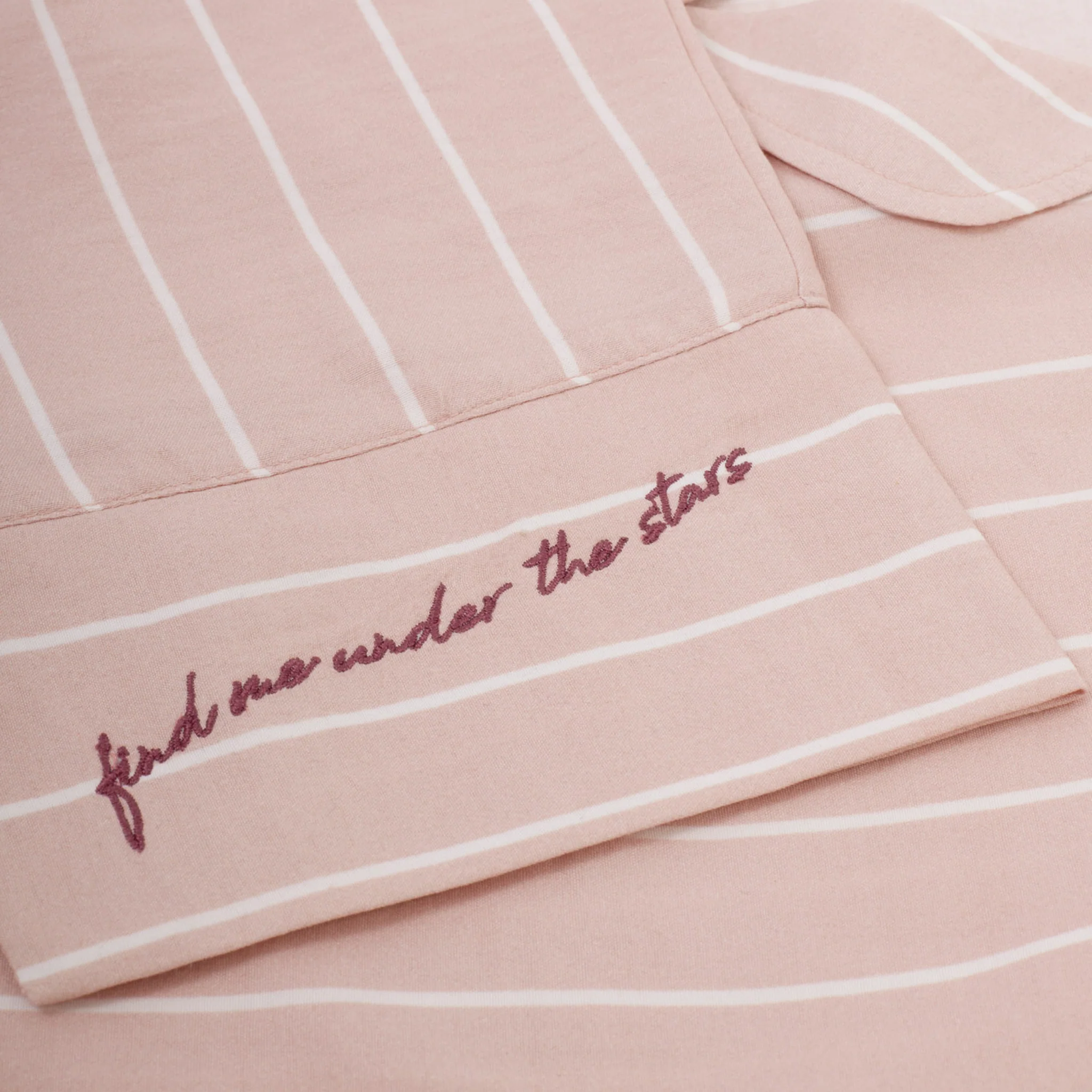 Womens Katie Loxton Pink/White/Stripe Print Gift Boxed Pyjama Set - Image 2
