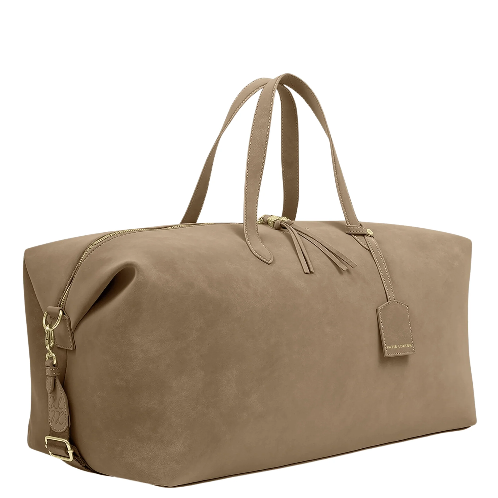 Womens Katie Loxton Taupe Soho Suedette Weekend Bag - Image 3