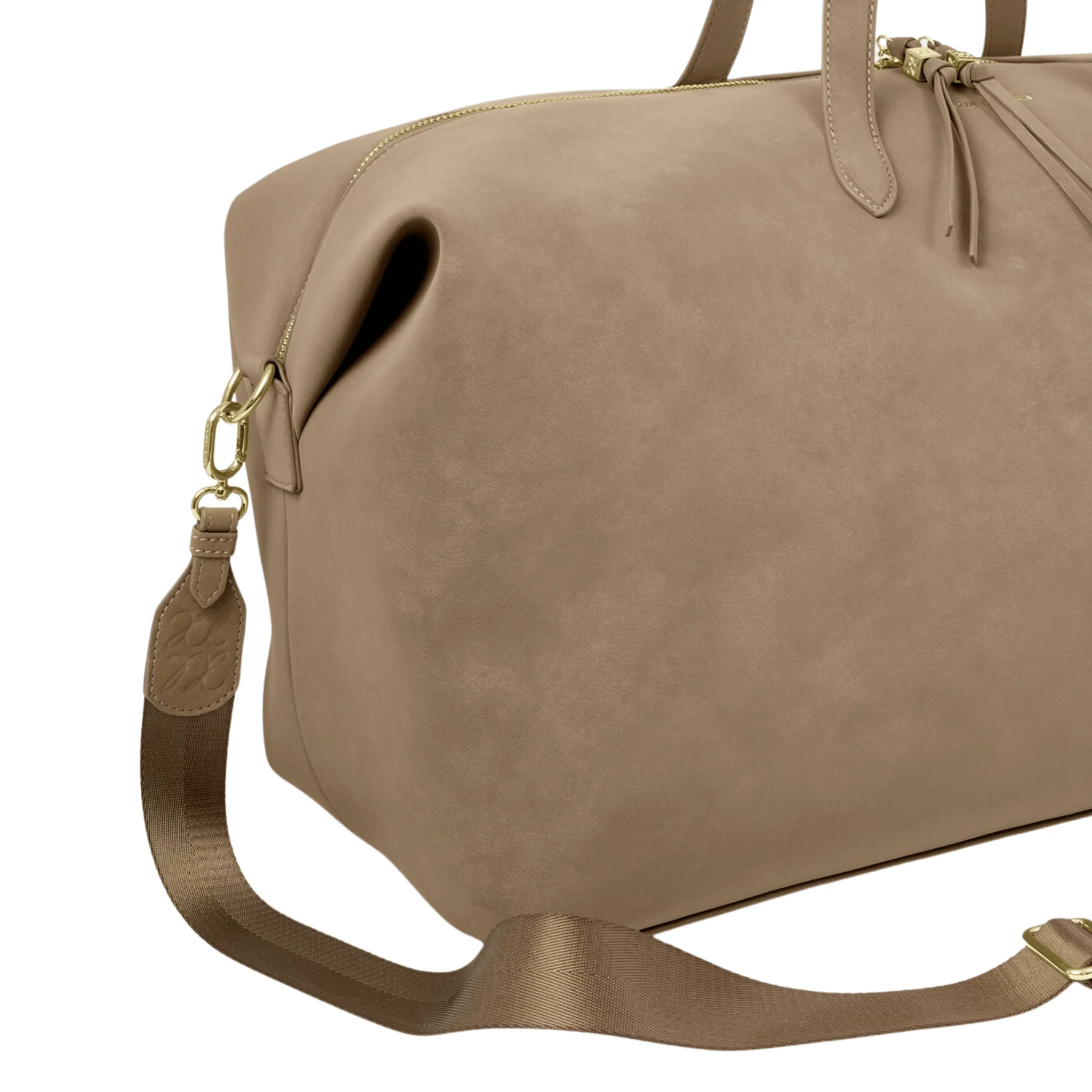 Womens Katie Loxton Taupe Soho Suedette Weekend Bag - Image 4
