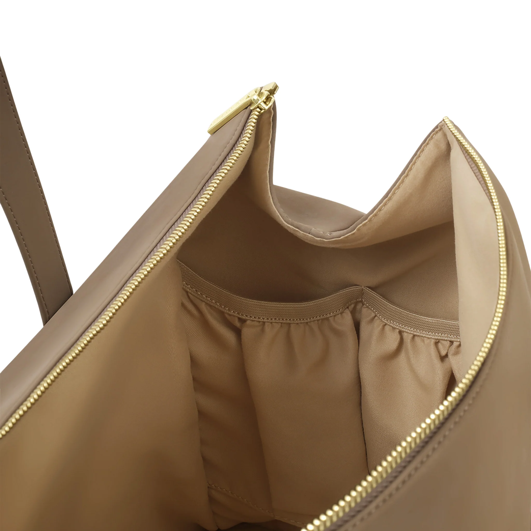 Womens Katie Loxton Taupe Suedette Milan Cabin Bag - Image 5