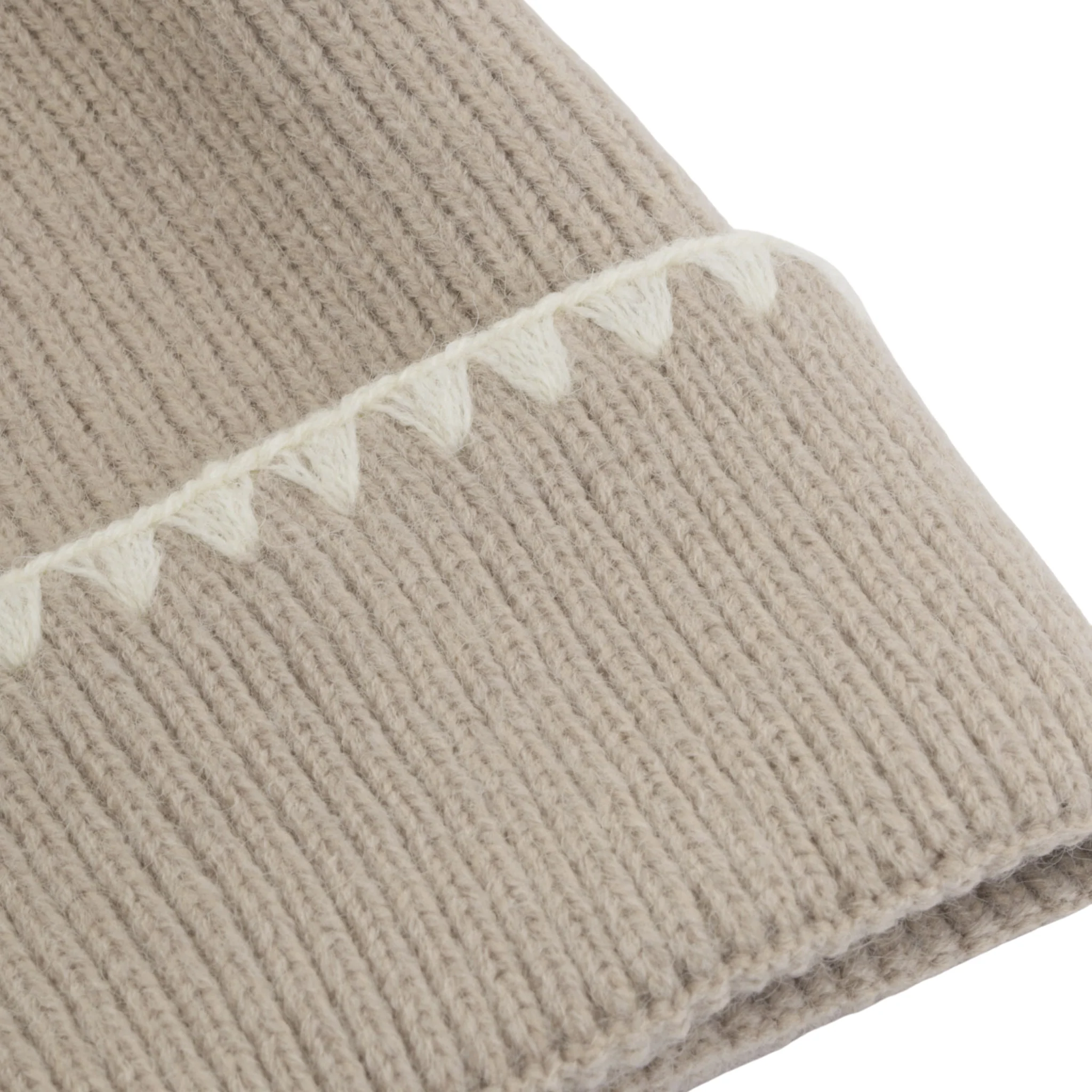 Womens Katie Loxton Taupe Whipstitch Knitted Hat - Image 2