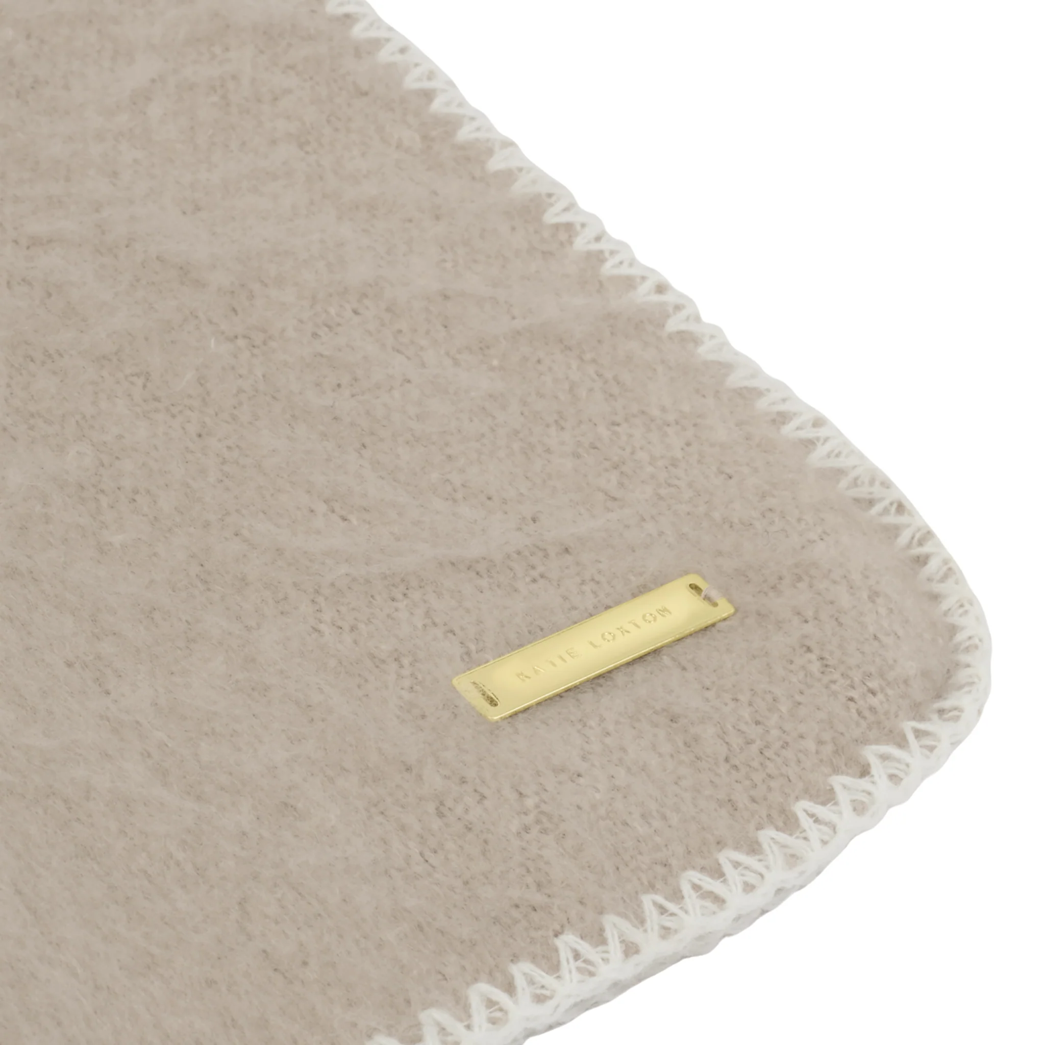 Womens Katie Loxton Taupe Whipstitch Scarf - Image 3