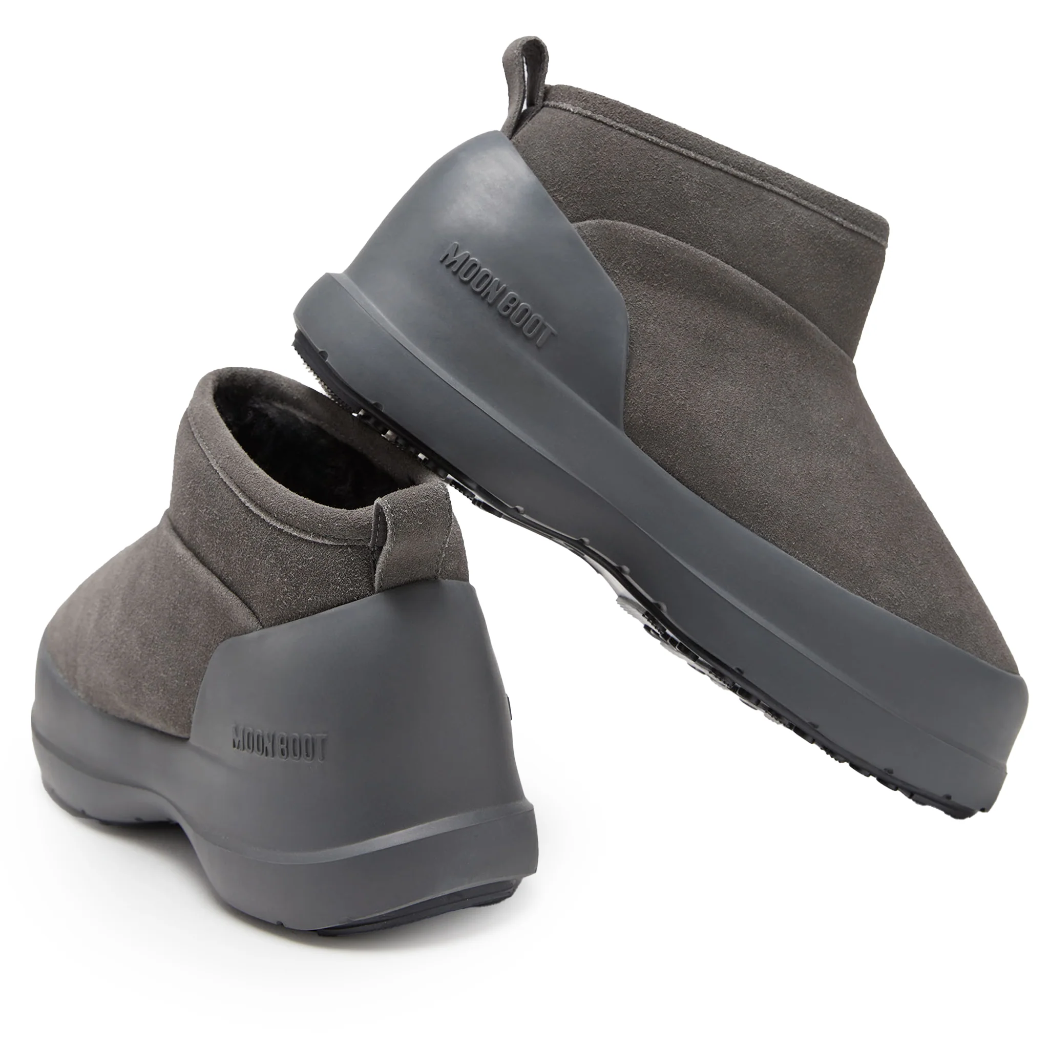 Womens Moon Boot Anthracite Luna Low Boot Suede - Image 2