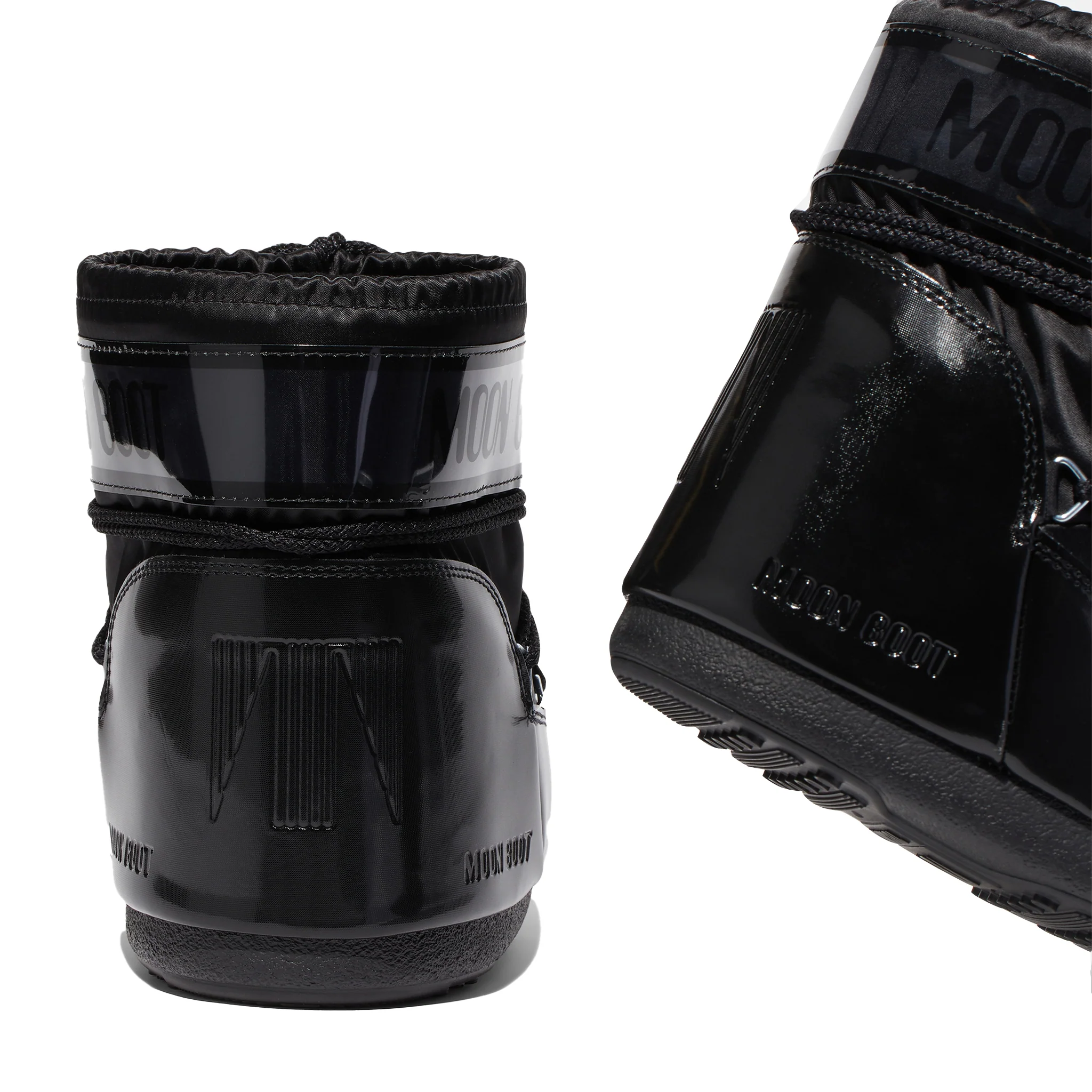 Womens Moon Boot Black Icon Low Glance Boots - Image 2