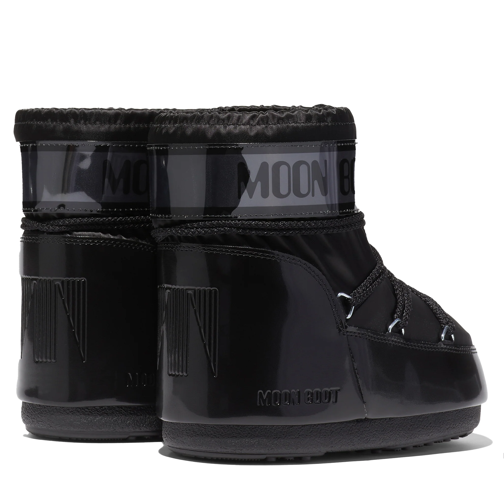 Womens Moon Boot Black Icon Low Glance Boots - Image 4