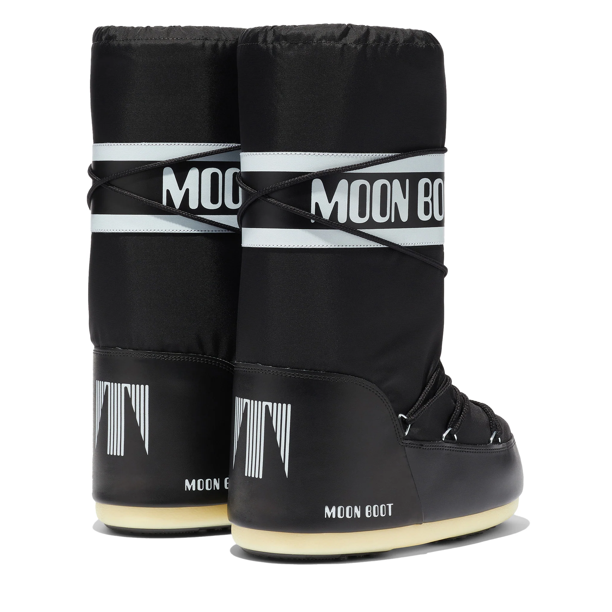 Womens Moon Boot Black Icon Nylon Boots - Image 4
