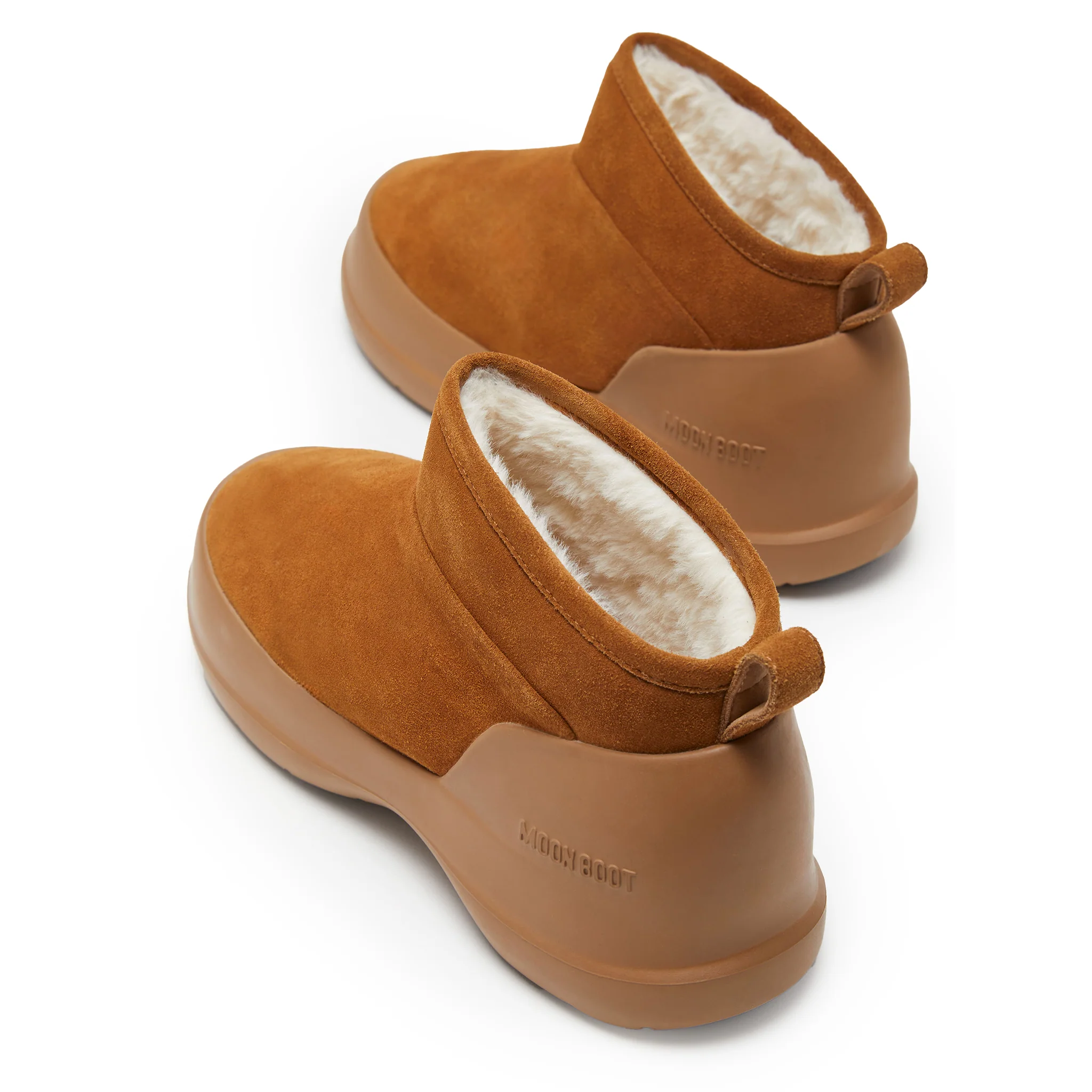 Womens Moon Boot Cognac Luna Low Boot Suede - Image 2