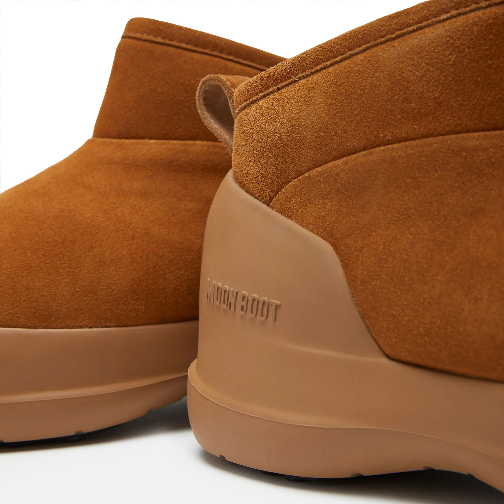 Womens Moon Boot Cognac Luna Low Boot Suede - Image 4