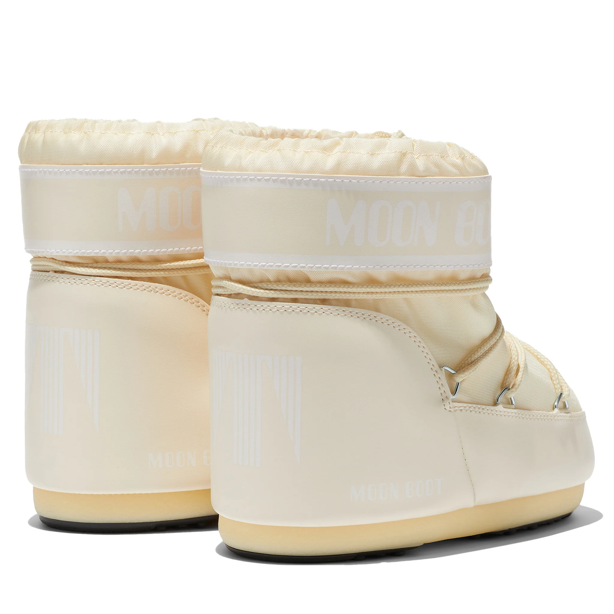 Womens Moon Boot Cream Icon Low Nylon Boots - Image 4
