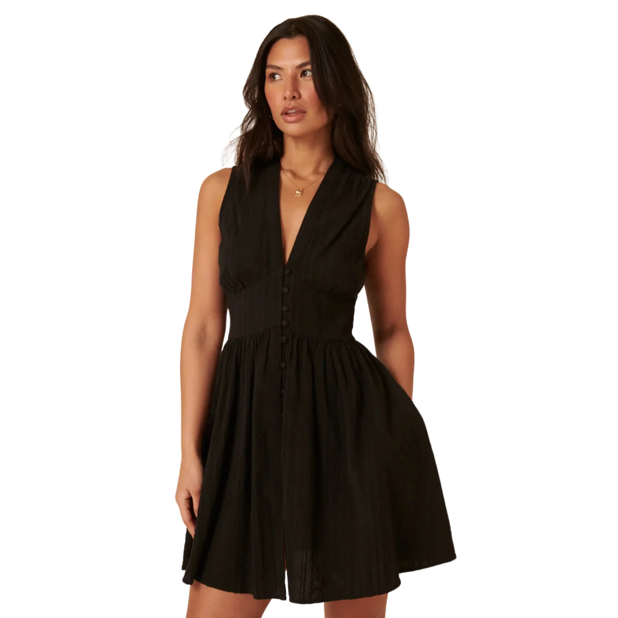 Womens Nobody's Child Black Starlight Sleeveless Mini Dress - Image 4