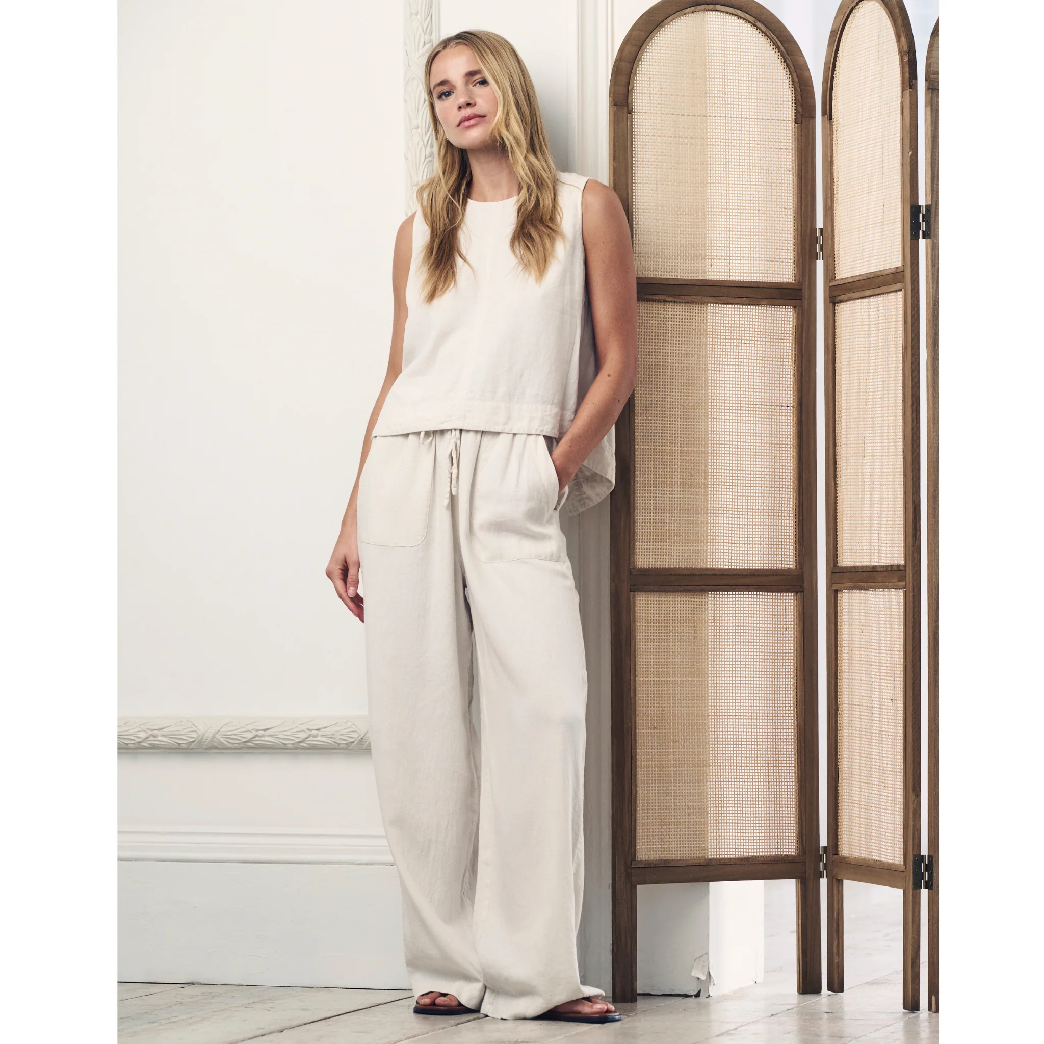 Womens Nobody's Child Cream Shona Co-ord Trousers - Image 2
