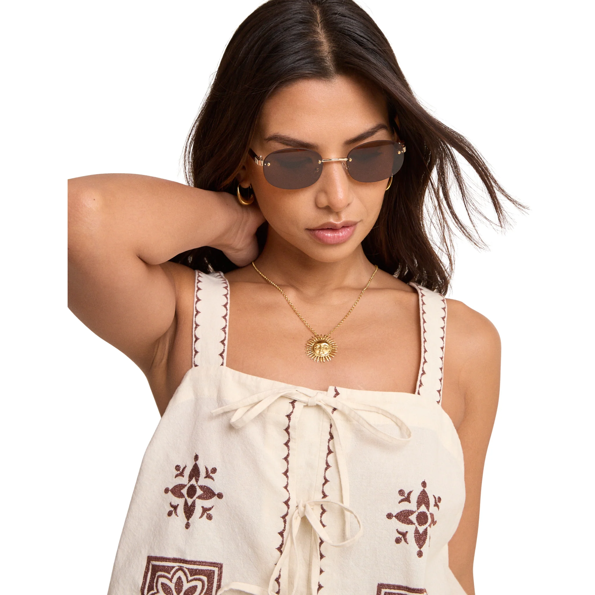 Womens Nobody's Child Cream Topaz Top - Image 3