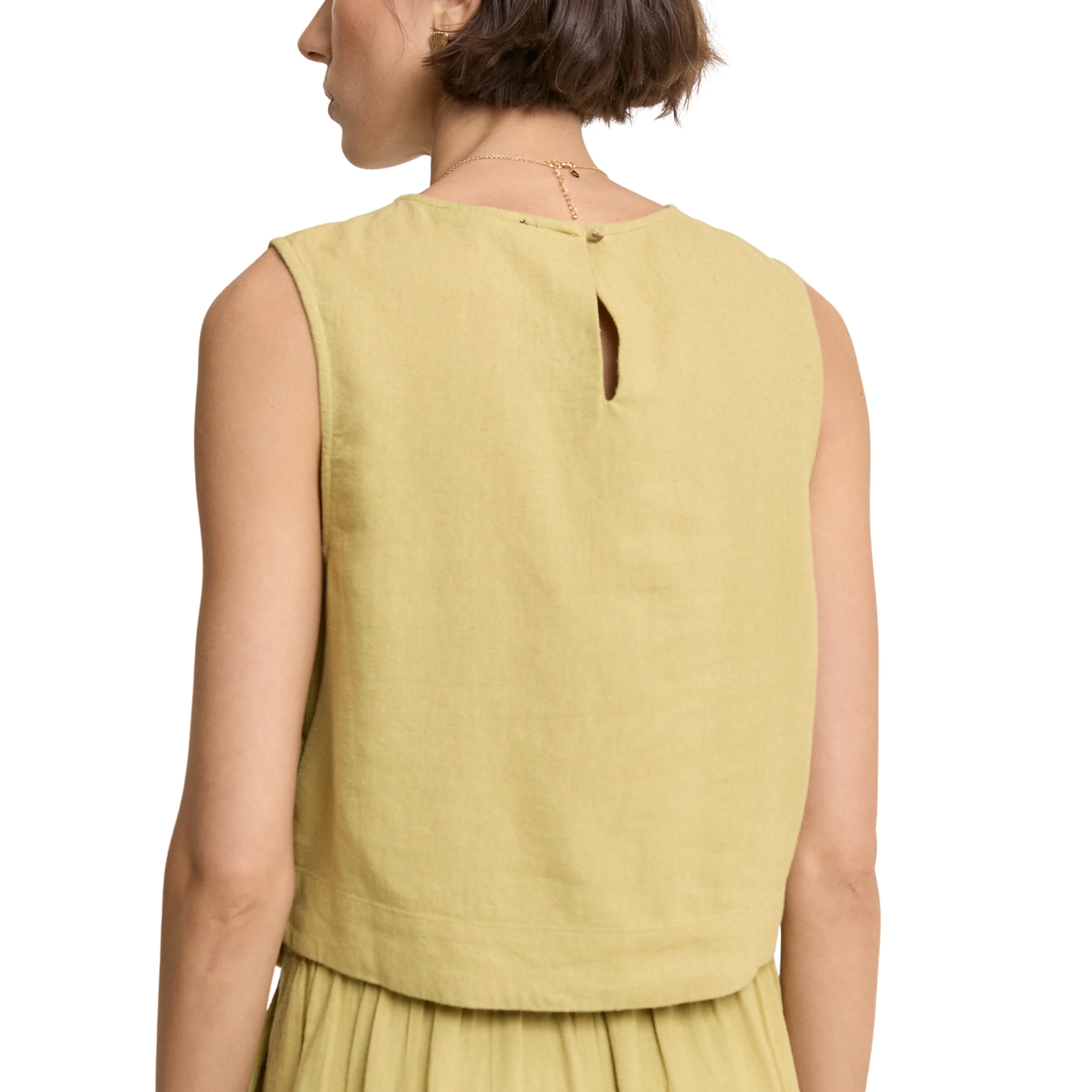 Womens Nobody's Child Green Dew Button Side Top - Image 4