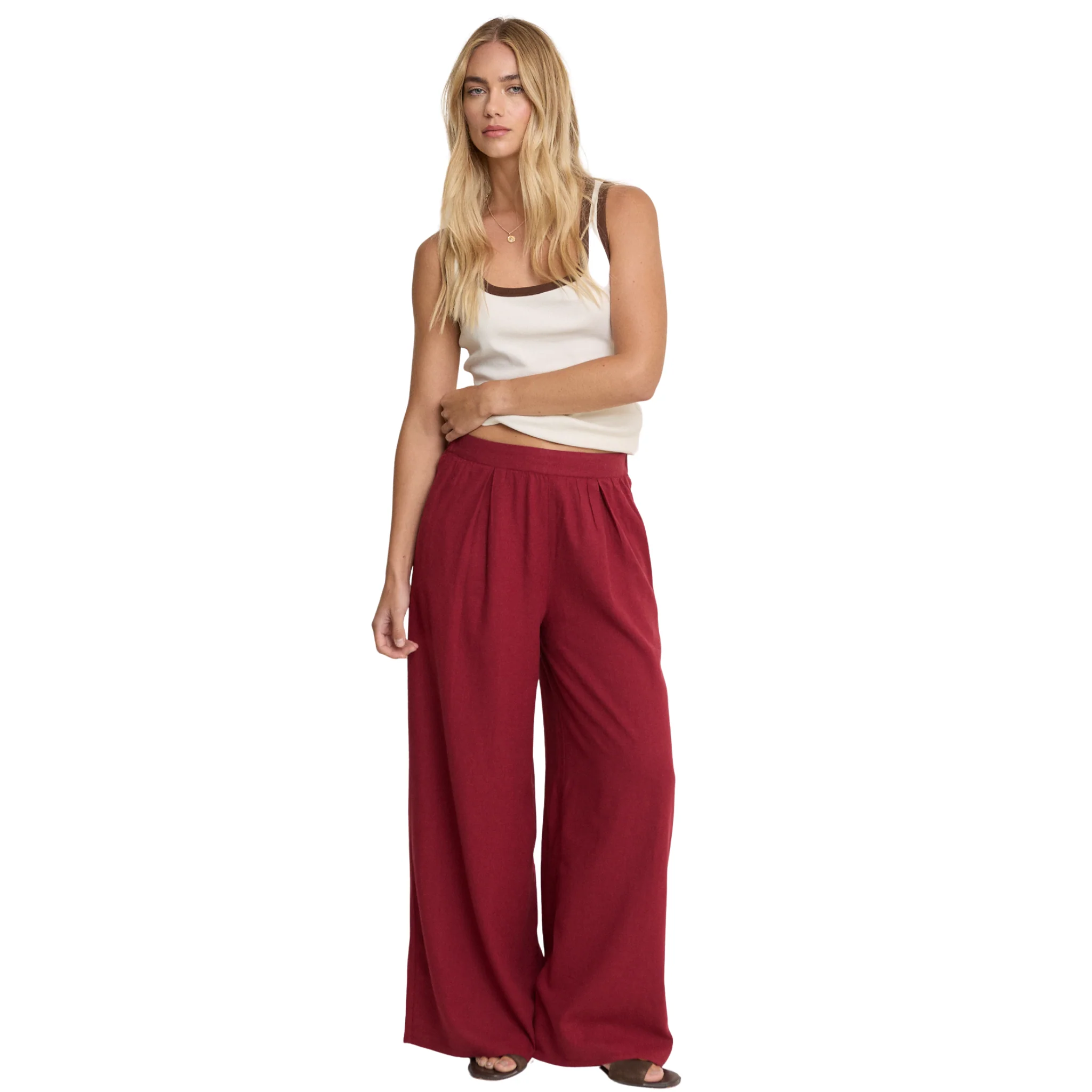 Womens Nobody's Child Red Jerrow Trousers - Image 2