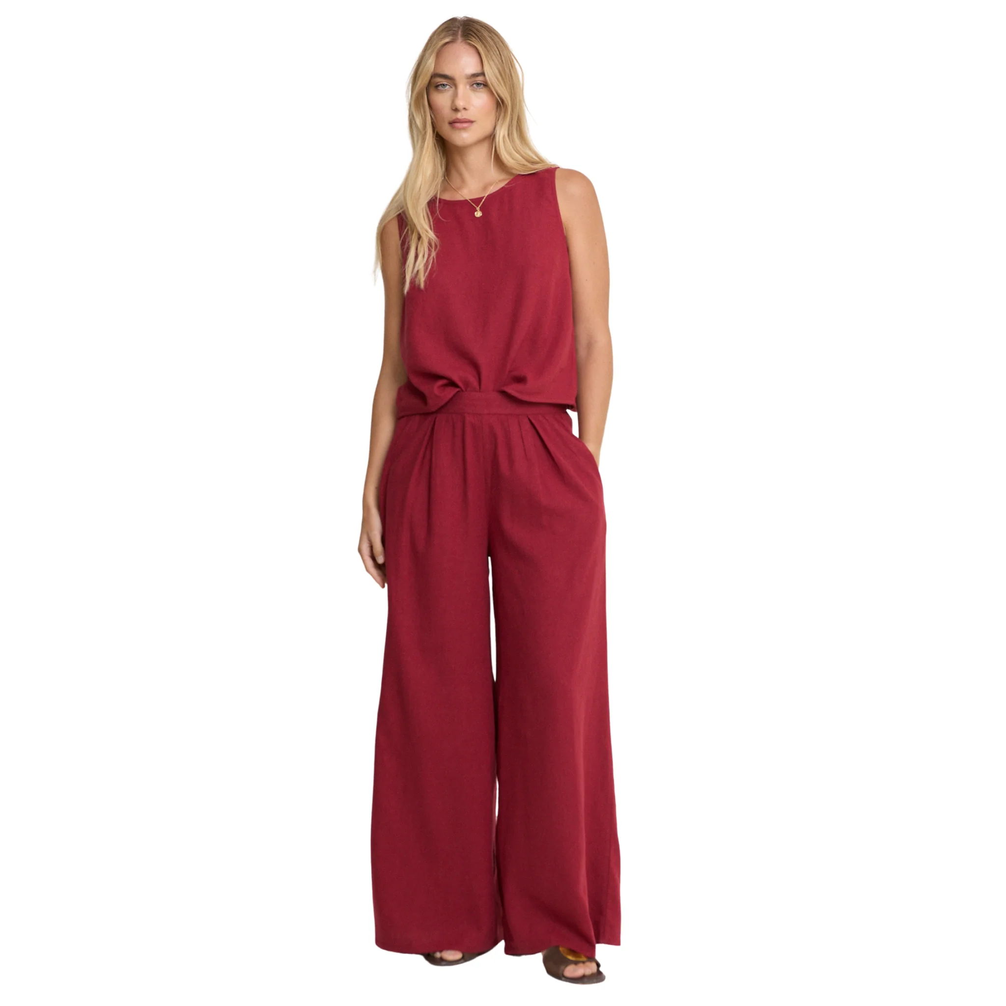Womens Nobody's Child Red Jerrow Trousers - Image 5