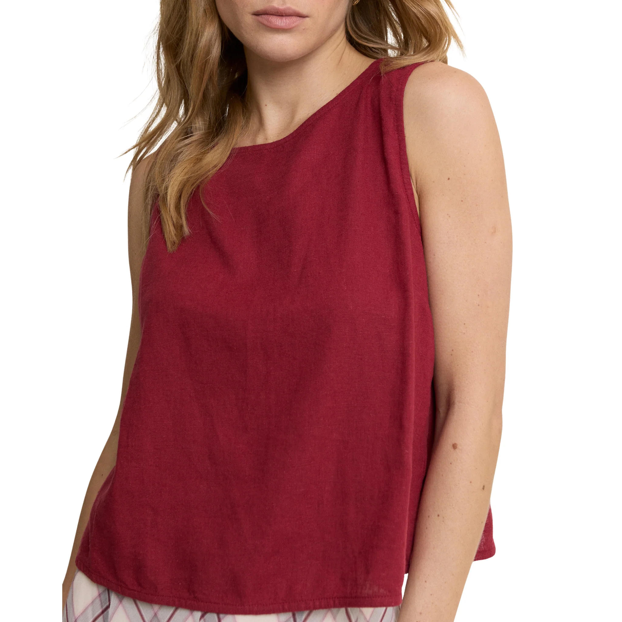 Womens Nobody's Child Red Tulip Wrap Detail Tank Top - Image 5