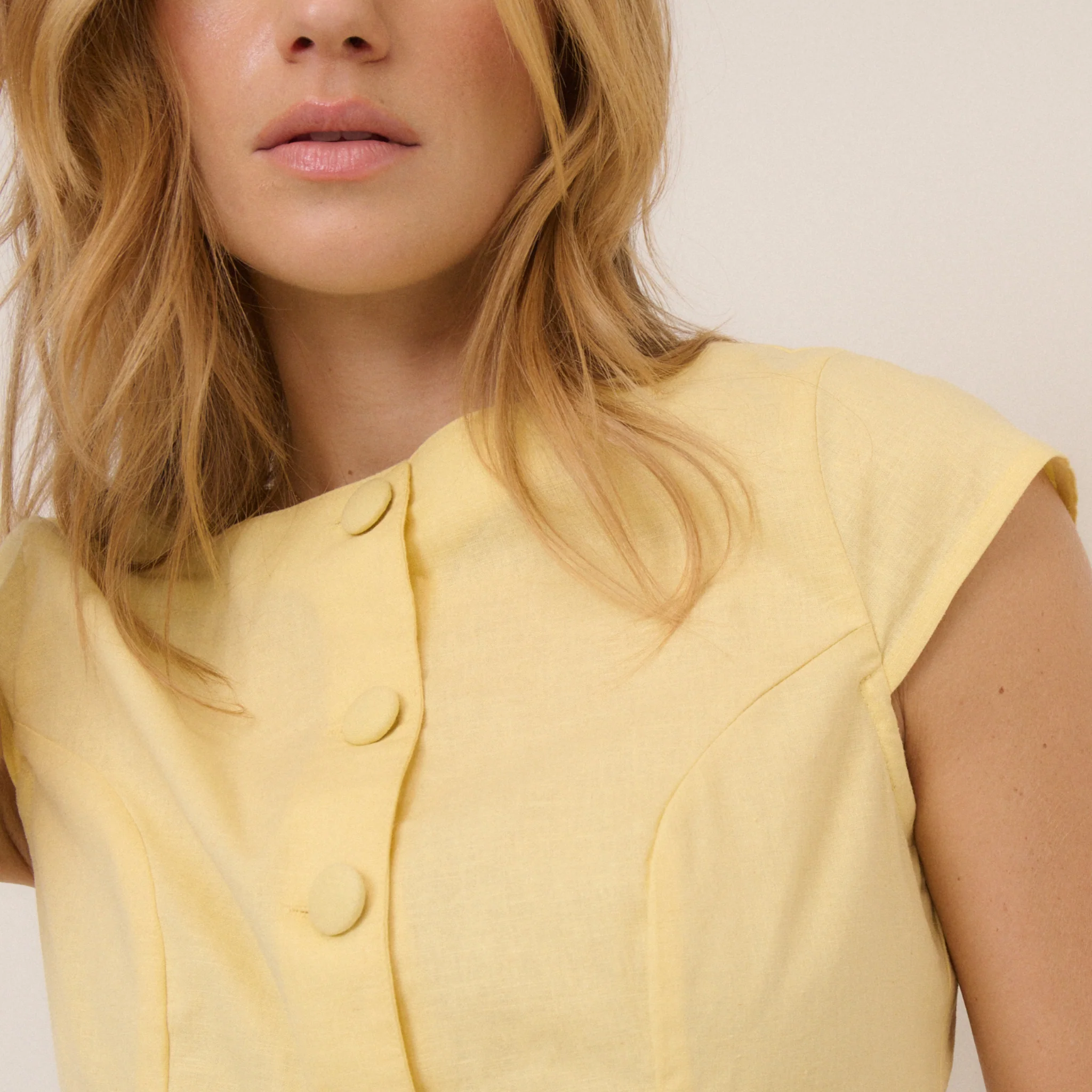 Womens Nobody's Child Yellow Gretchen Top - Image 3