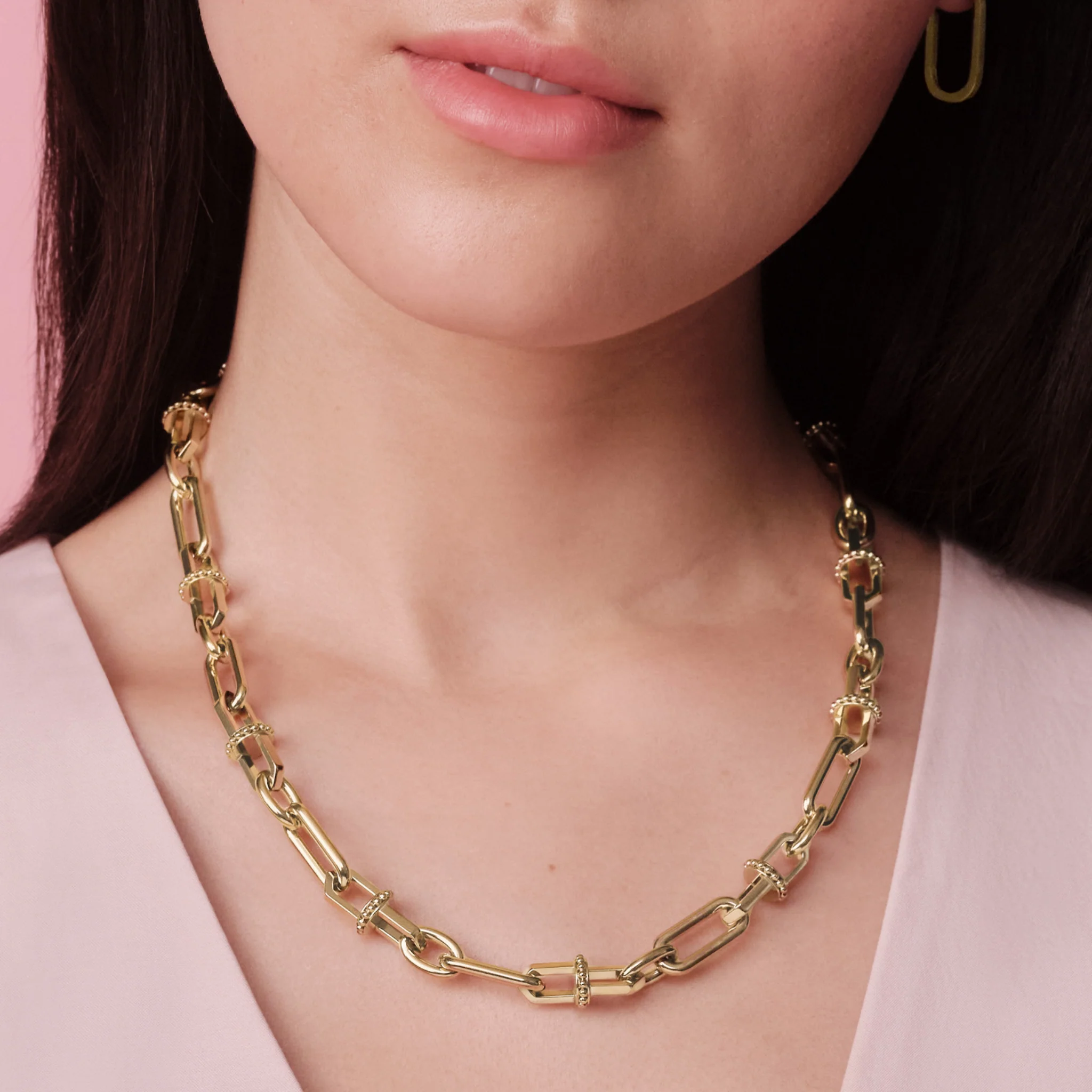 Womens Olivia Burton Gold Anchor Link Chain Necklace - Image 4