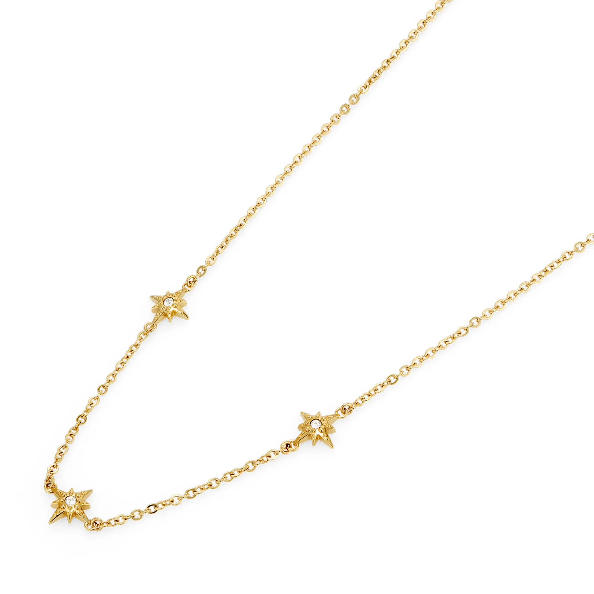 Womens Olivia Burton Gold Ever Stacked North Star Necklace - Image 3