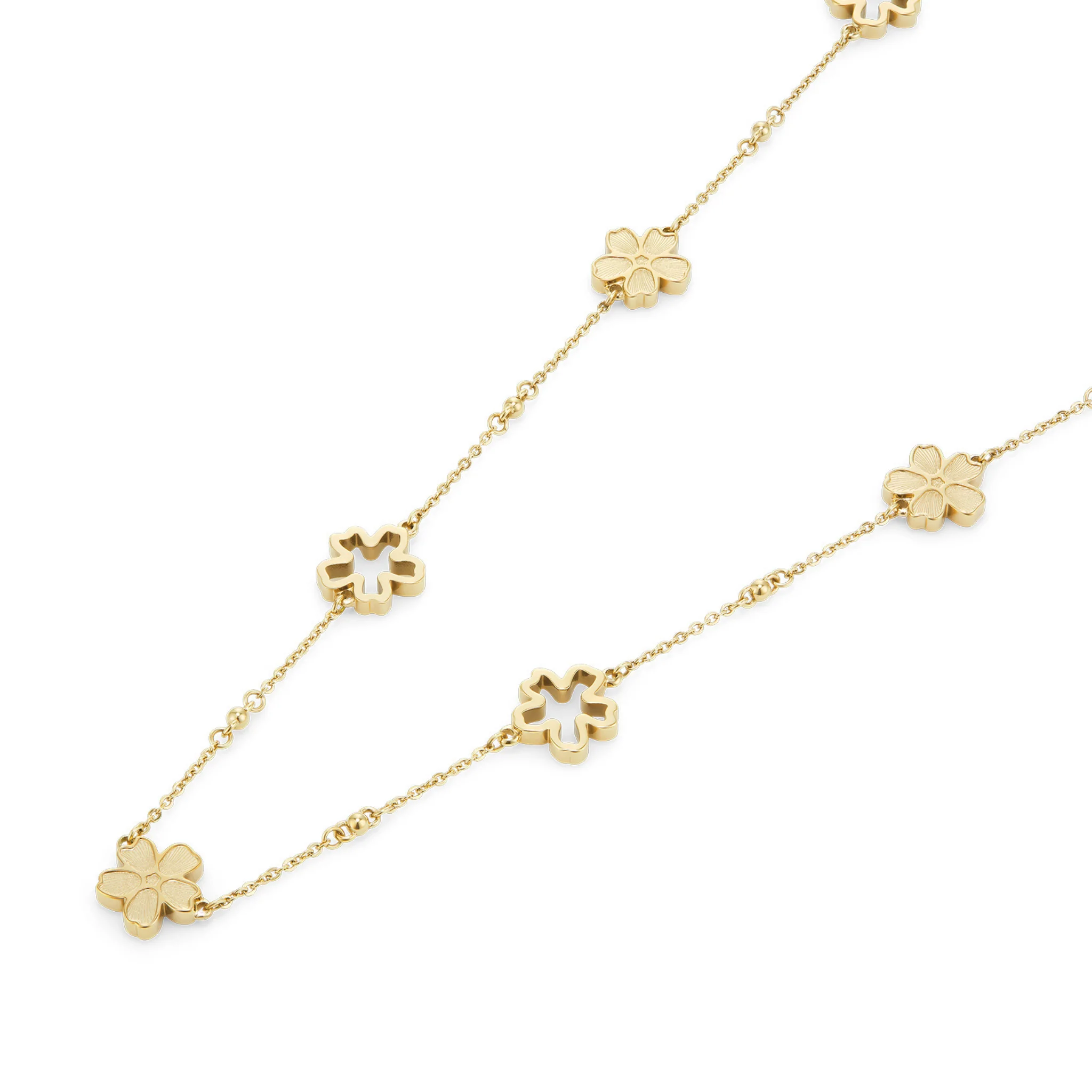 Womens Olivia Burton Gold Floral Forget Me Not Necklace - Image 2