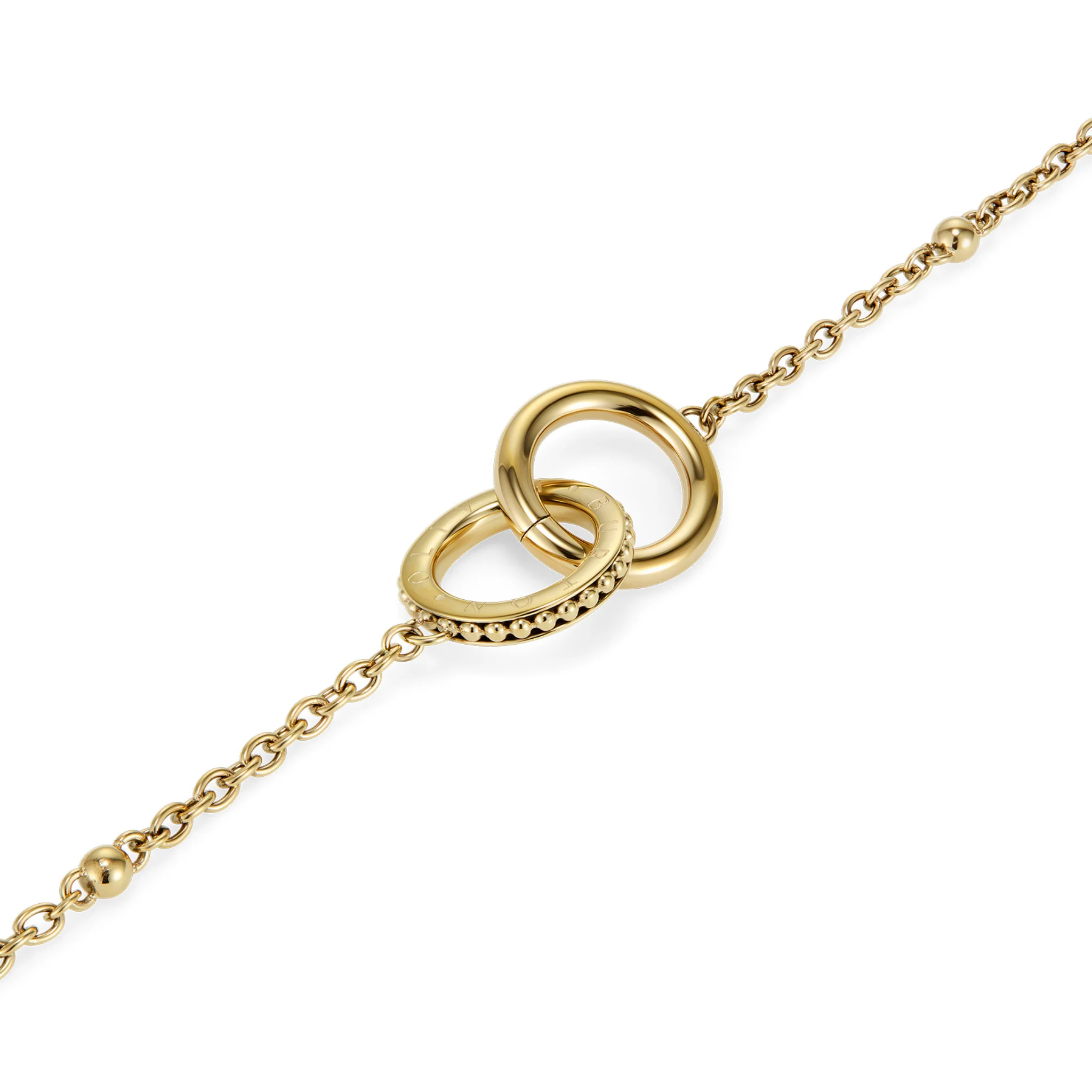 Womens Olivia Burton Gold Amity Interlock Bracelet - Image 4