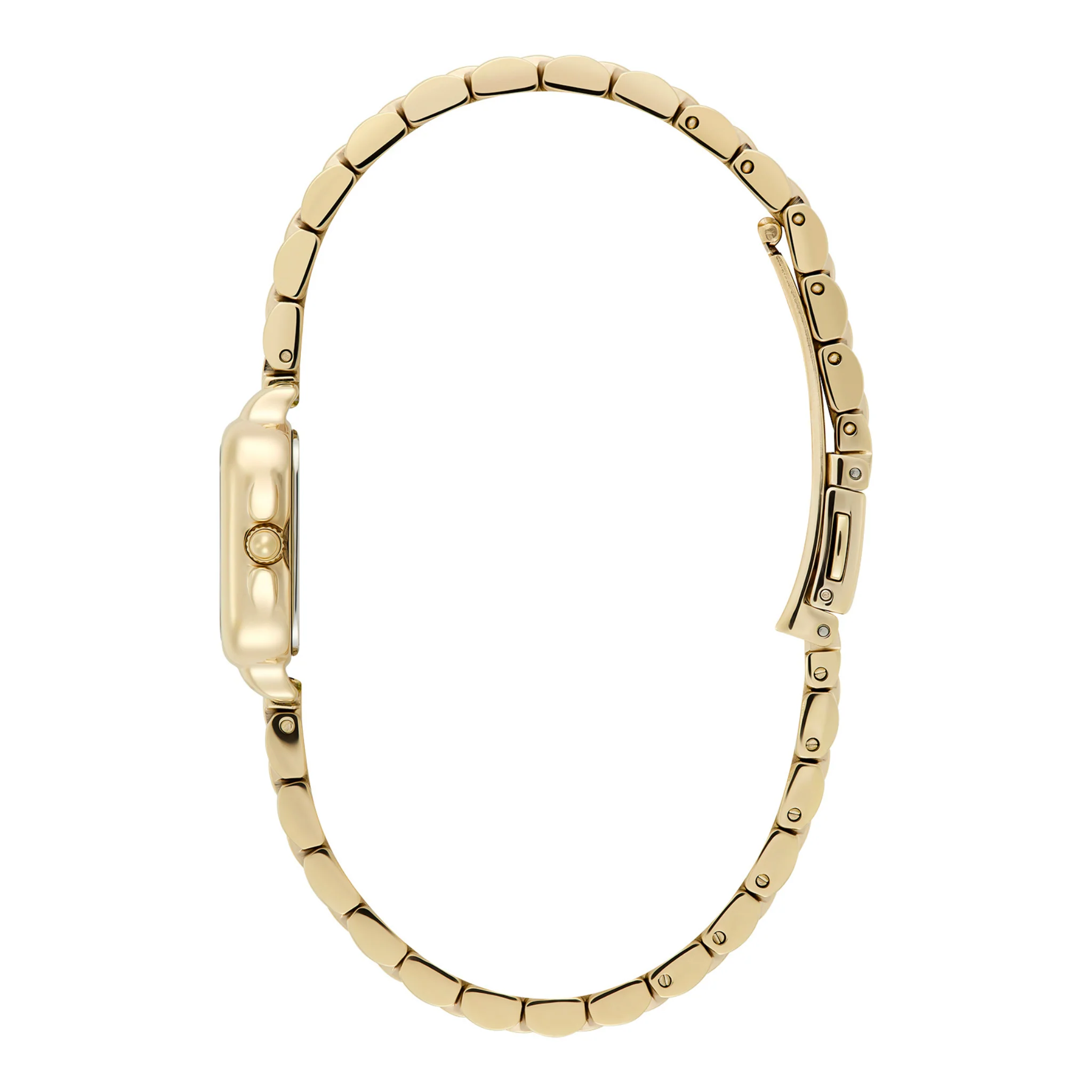 Womens Olivia Burton Gold/White Grosvenor Mini Watch - Image 4