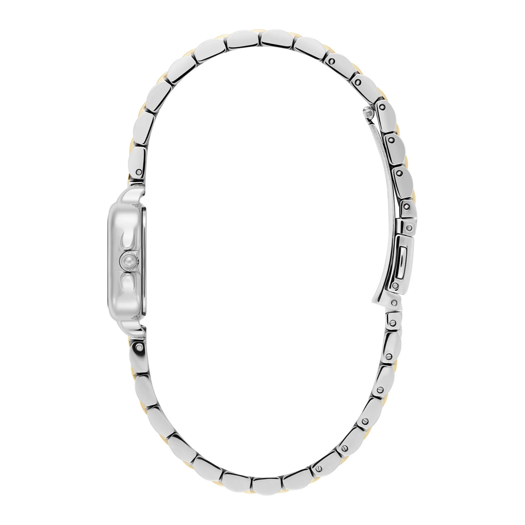 Womens Olivia Burton Ivory/Two Tone Mini Grosvenor Bracelet Watch - Image 3