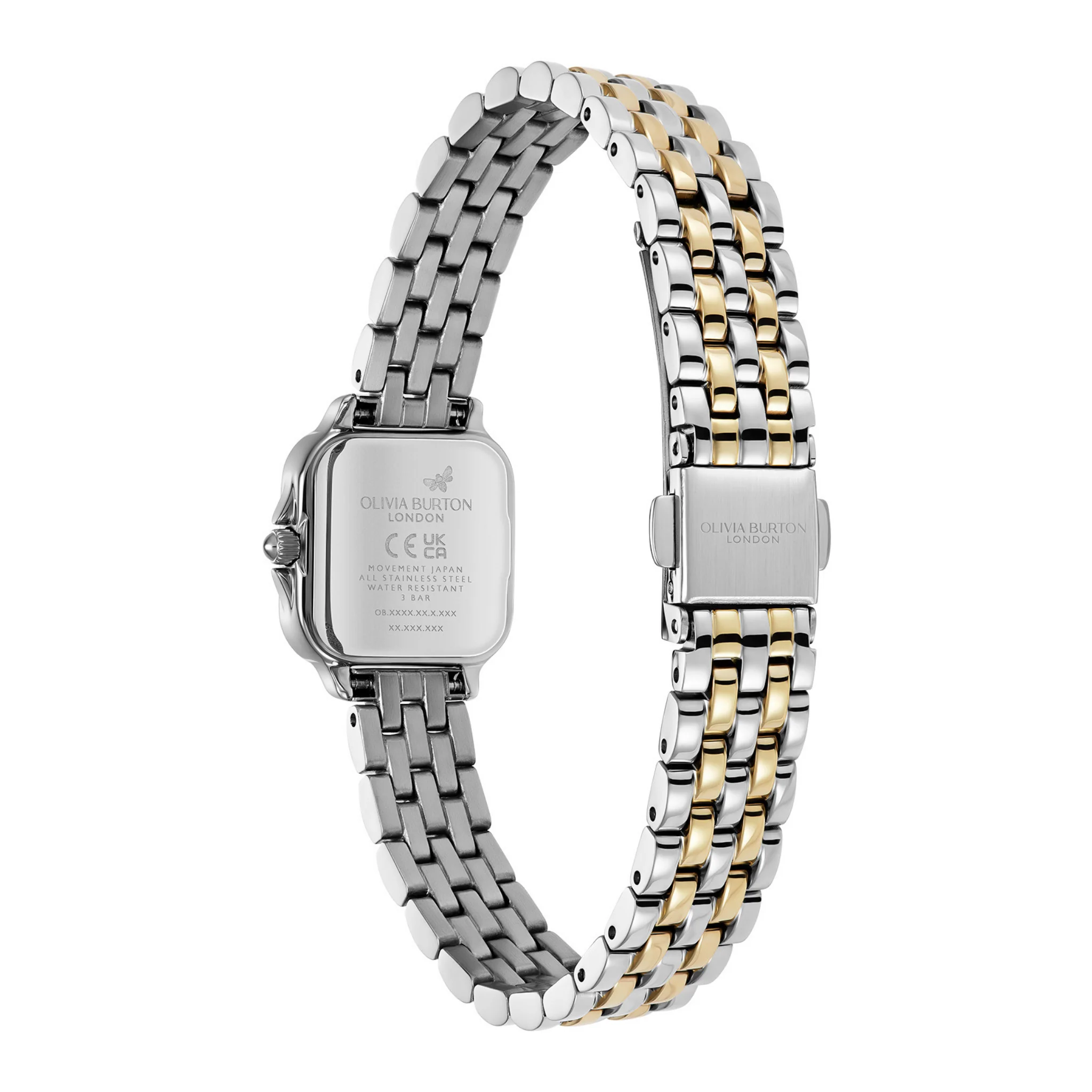 Womens Olivia Burton Ivory/Two Tone Mini Grosvenor Bracelet Watch - Image 4