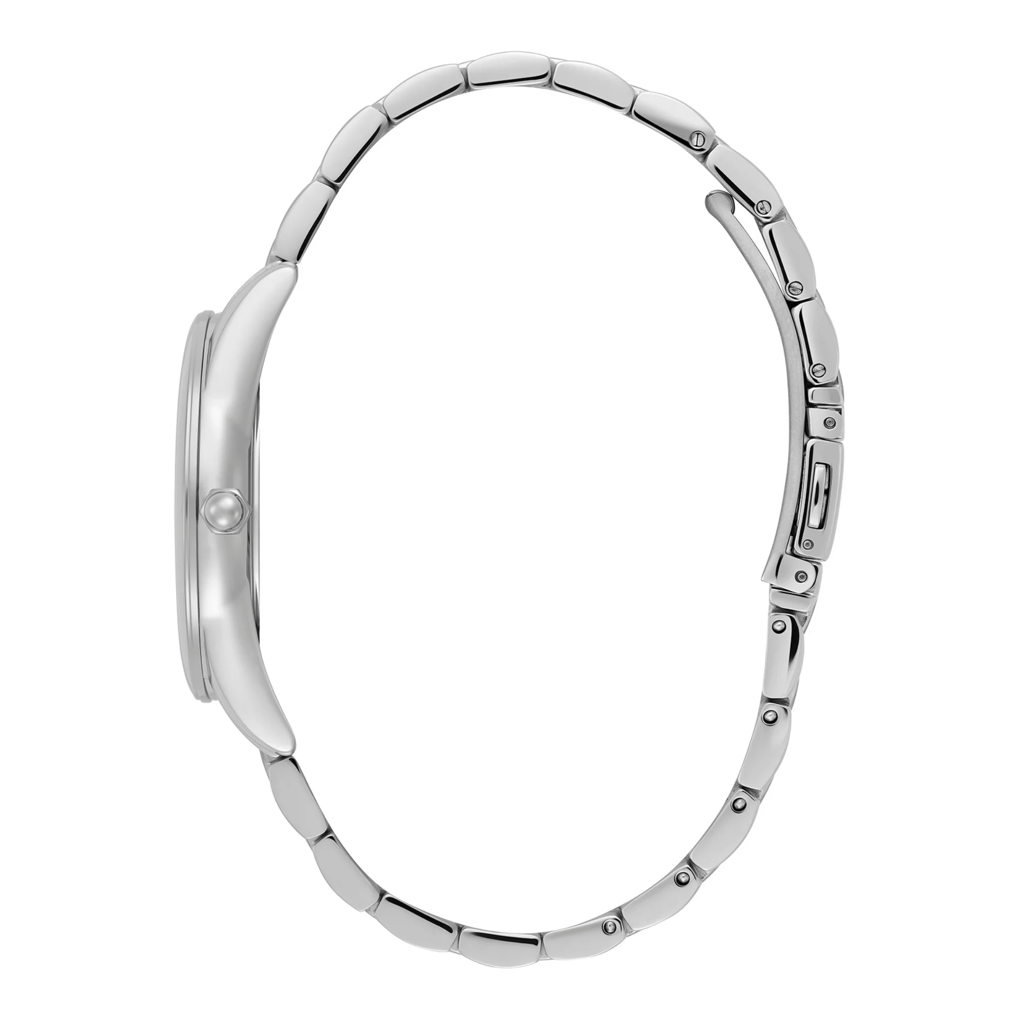 Womens Olivia Burton Silver/Mint Green Glowful Bracelet Watch - Image 4