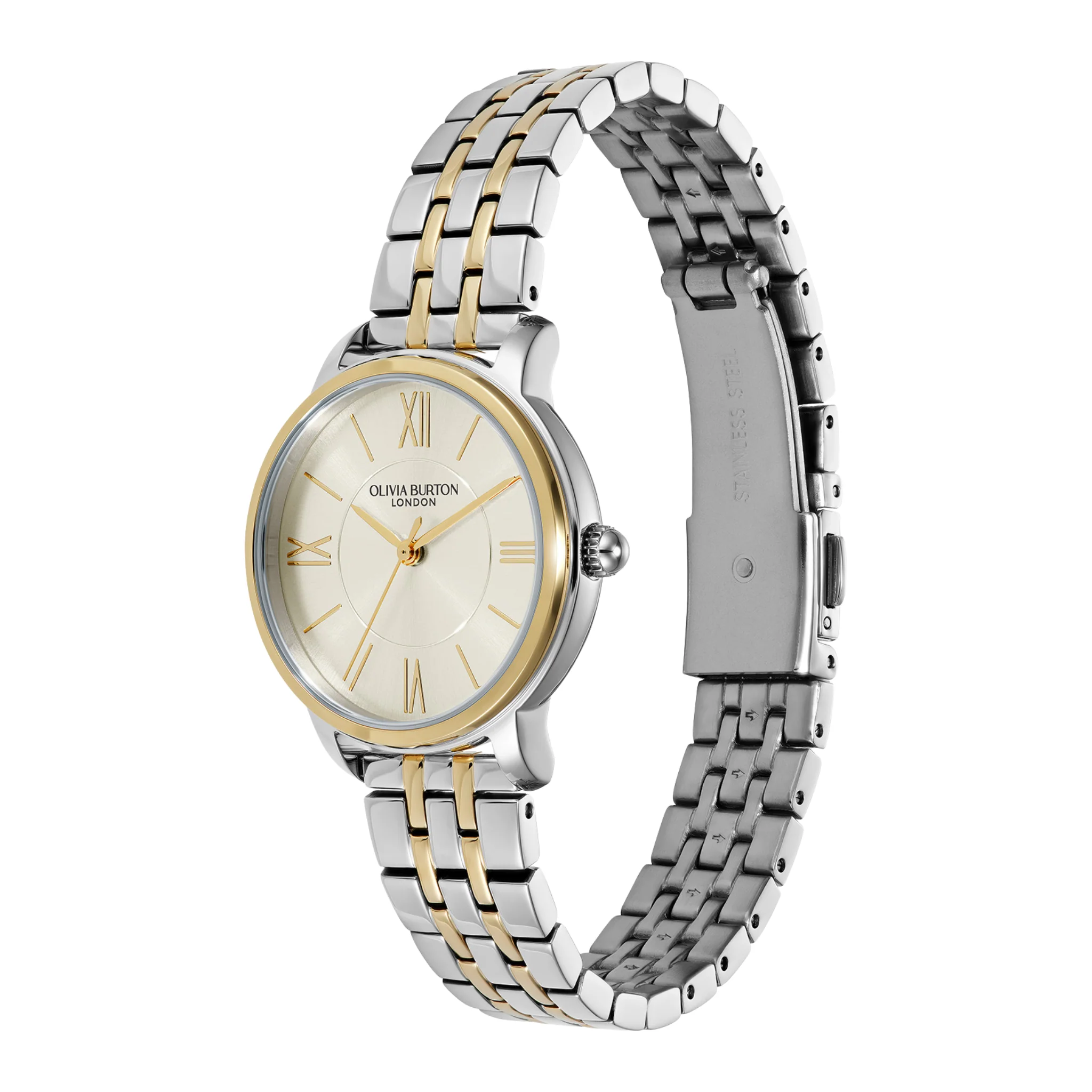 Womens Olivia Burton White/Two Tone Westbourne Bracelet Watch - Image 2