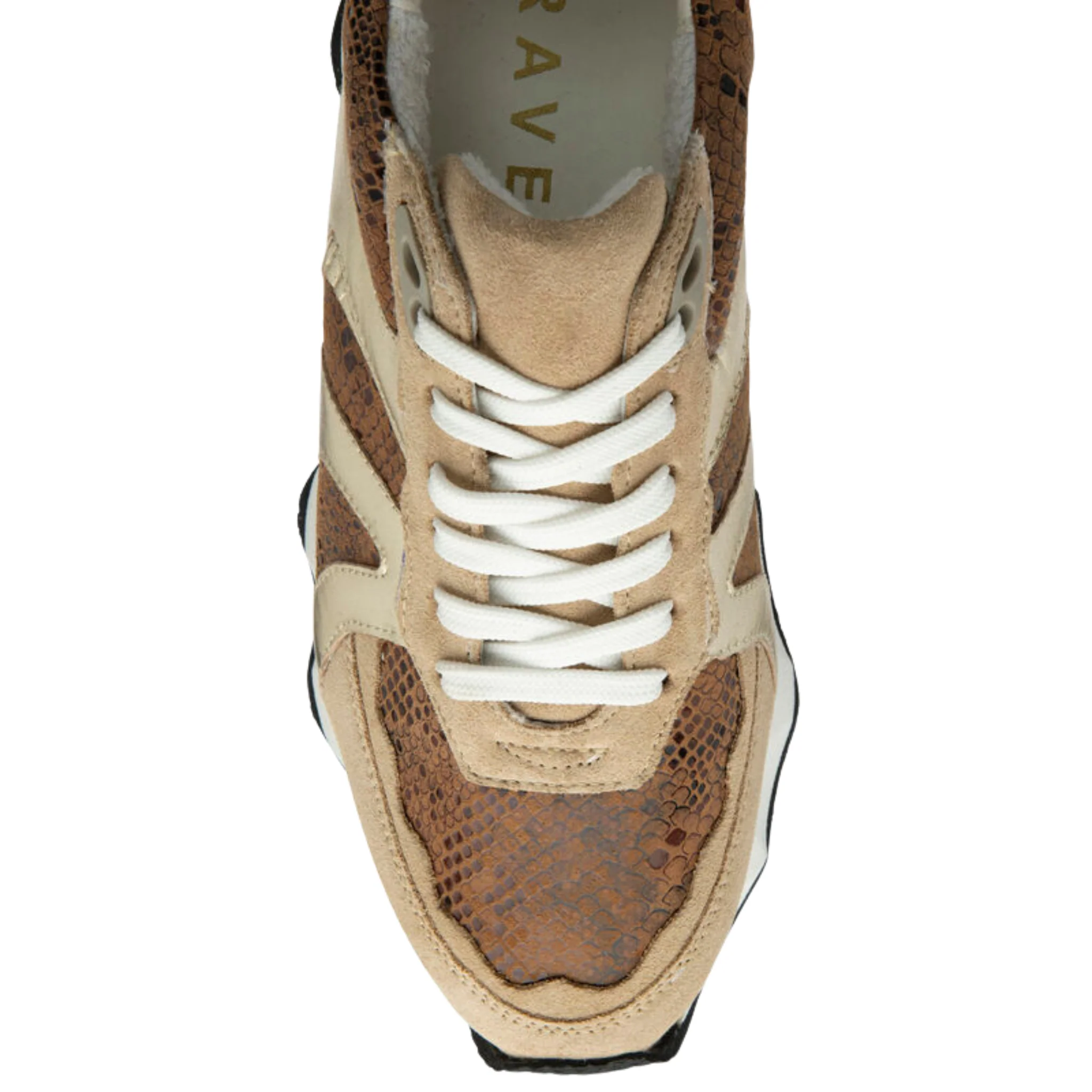 Womens Ravel Beige/Gold/Animal Innes Trainers - Image 2