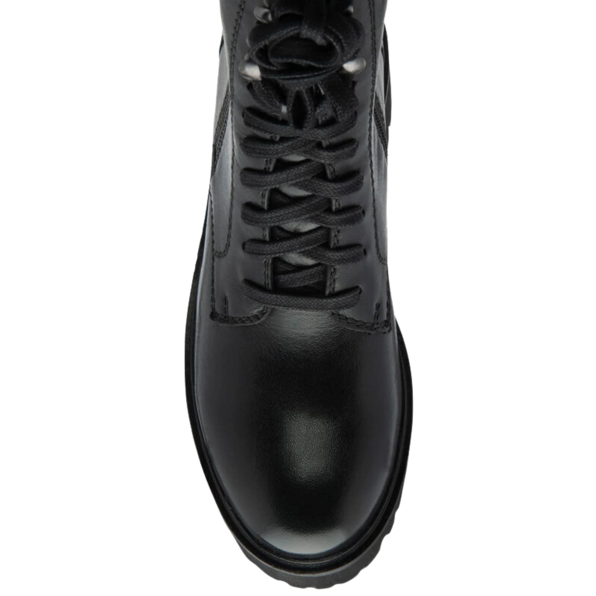 Womens Ravel Black Leather Leith Lace Up Boots - Image 4