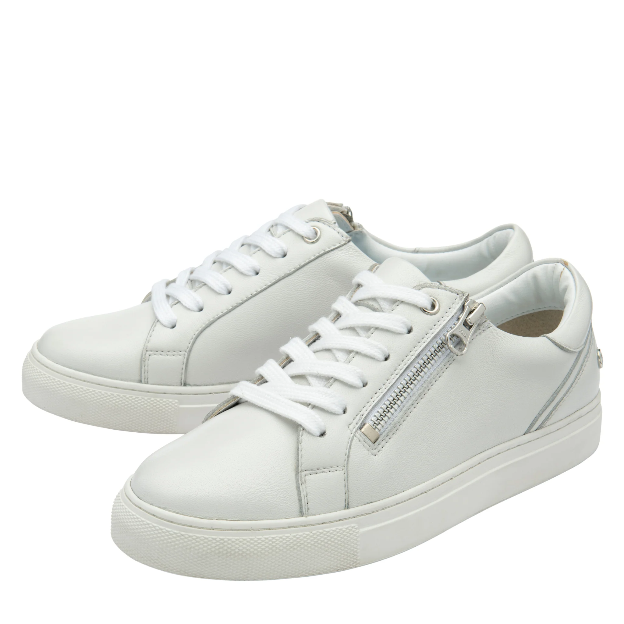 Womens Ravel White Gage Trainers - Image 3