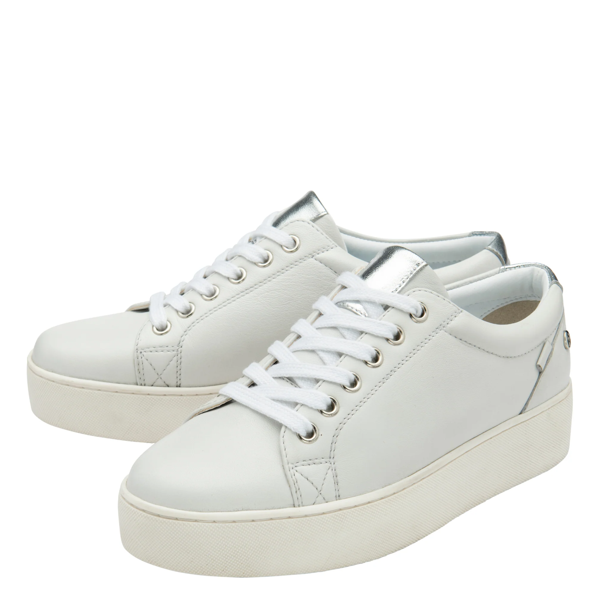 Womens Ravel White Solon Trainers - Image 3