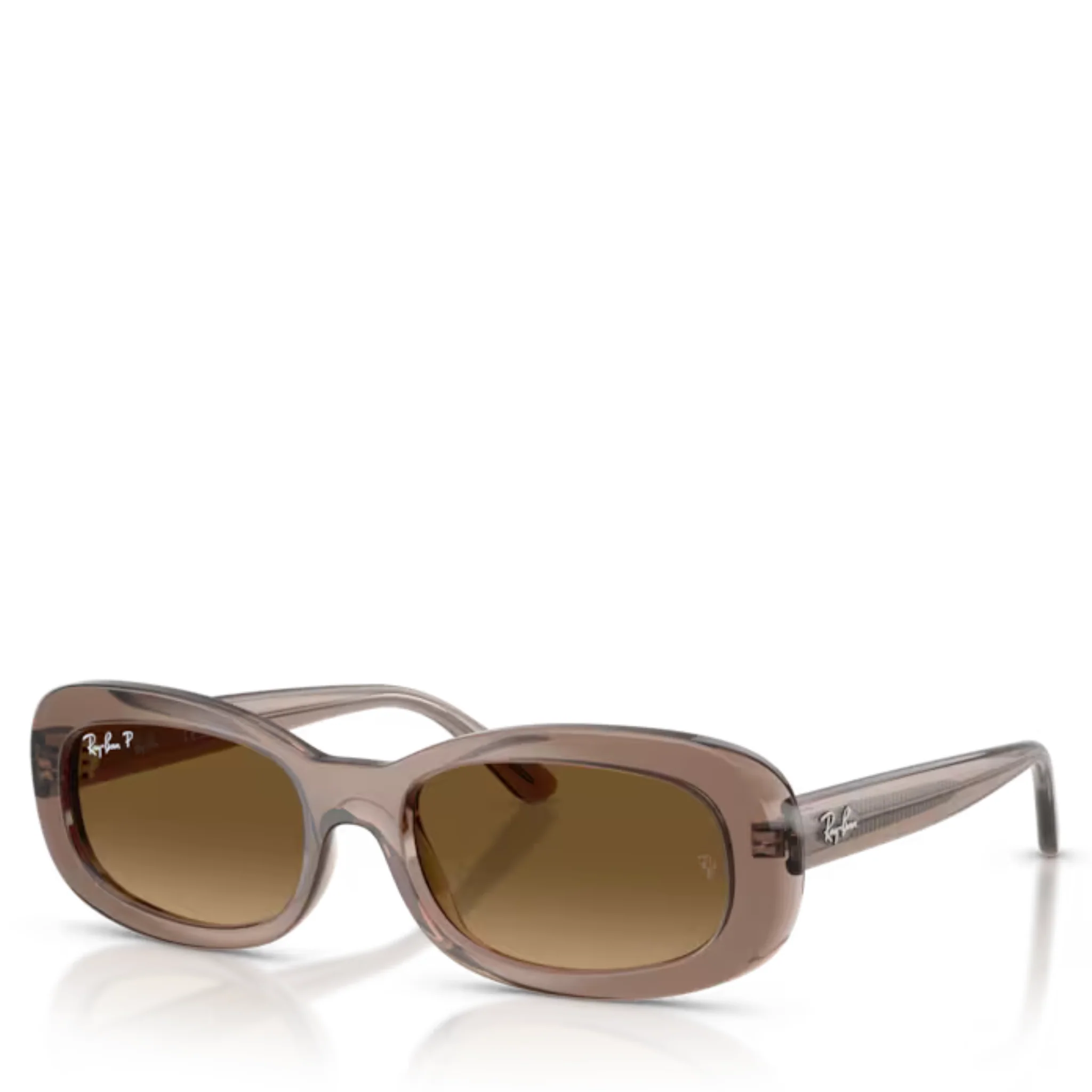 Womens Ray-Ban 6827M2 Transparent Beige RB2221 Polarized Sunglasses - Image 2