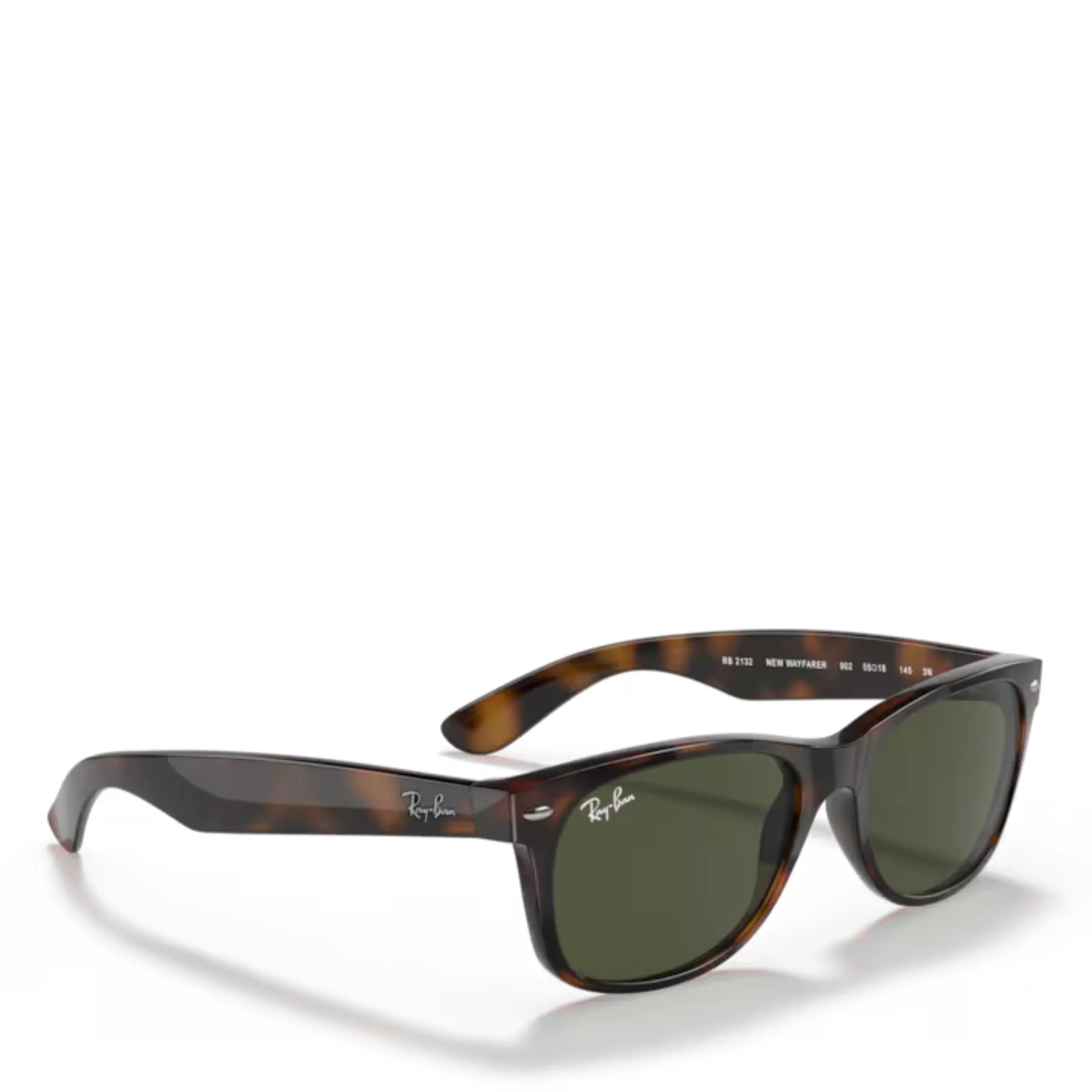 Womens Ray-Ban 902 Tortoise RB2132 New Wayfarer Sunglasses - Image 3