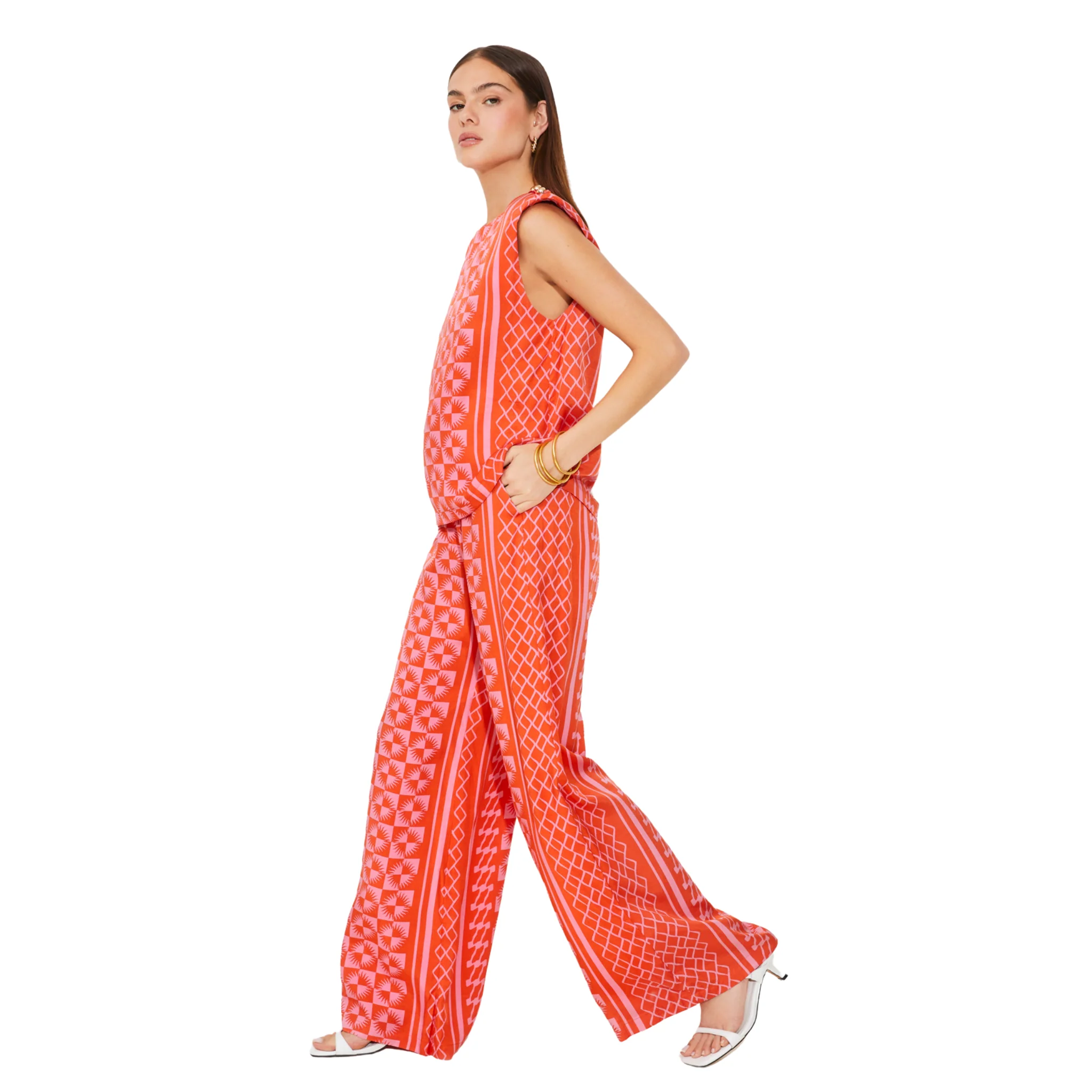 Womens Suncoo Geranium Jairo Co-ord Trousers - Image 3