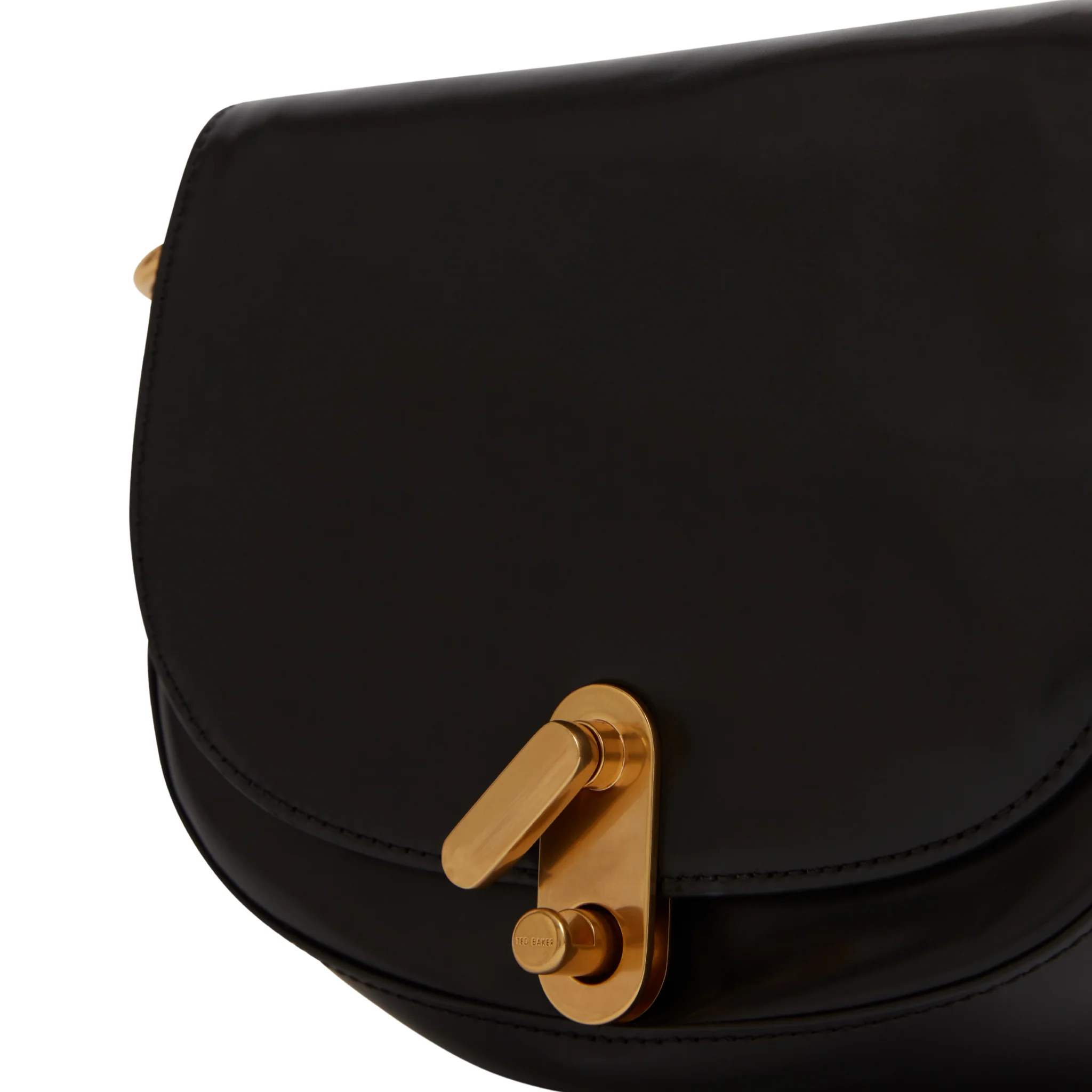 Womens Ted Baker Black Kkhayli Twist Lock Detail Shoulder Bag - Image 3
