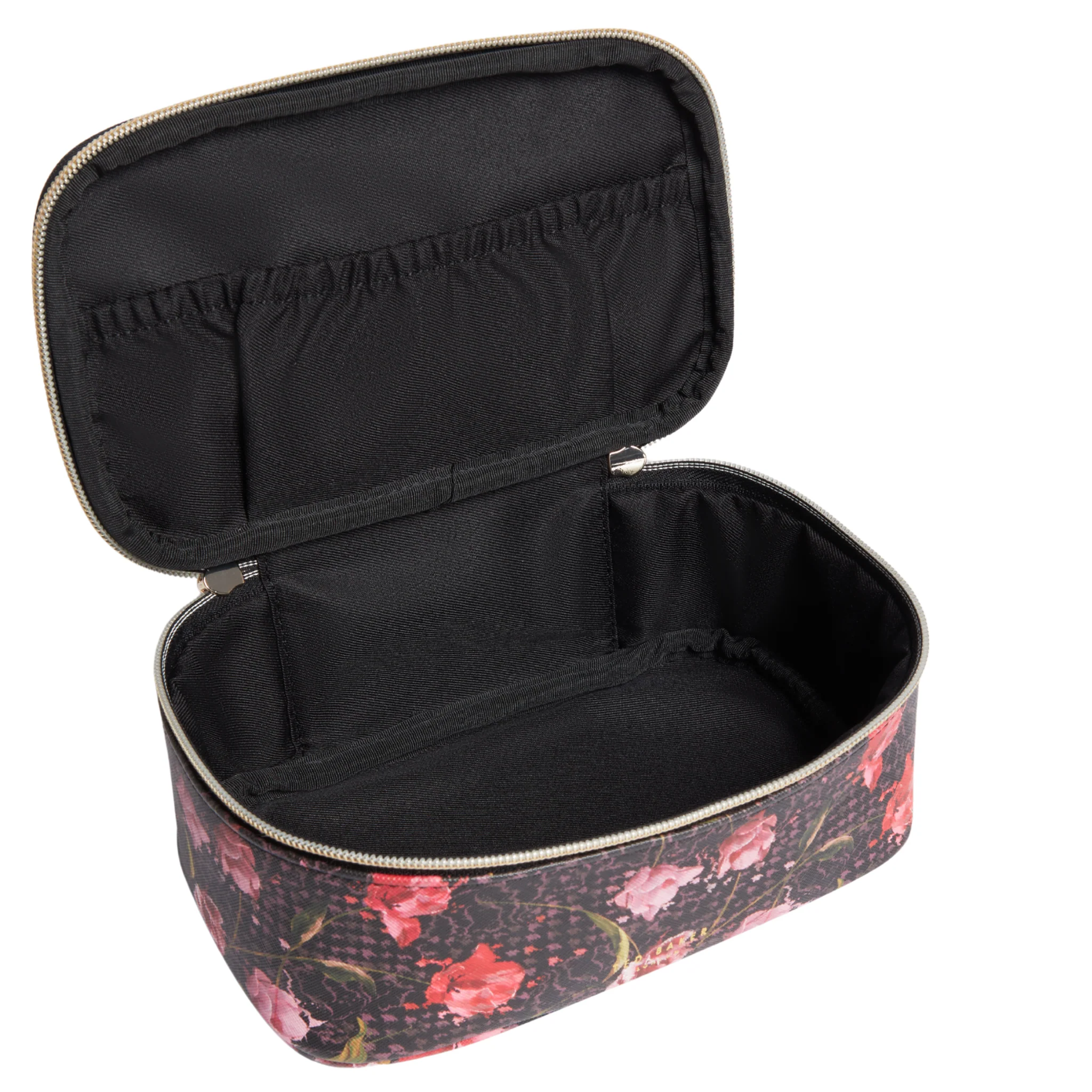 Womens Ted Baker Black Tuliina Printed Medium Make Up Bag - Image 2